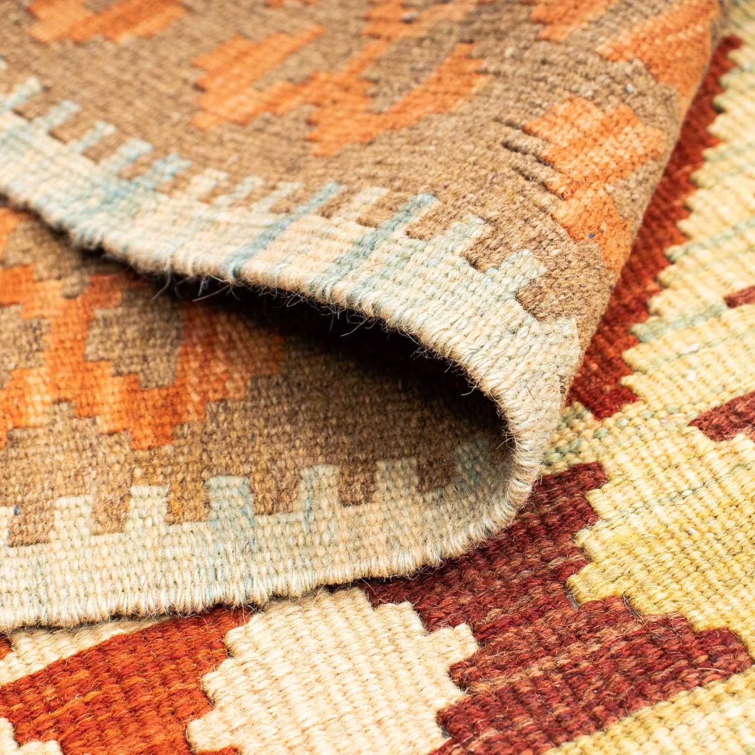 Kelim Teppich - Oriental 199 x 77 cm - beige - Image 4