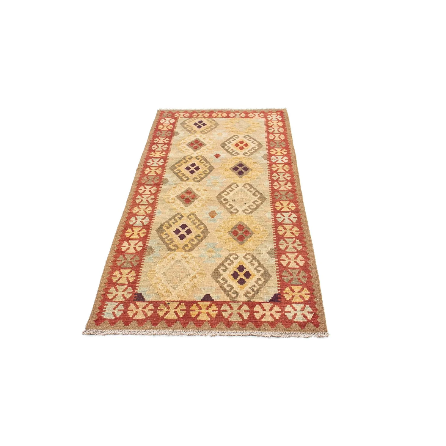 Kelim Teppich - Oriental 199 x 79 cm - beige - Image 5