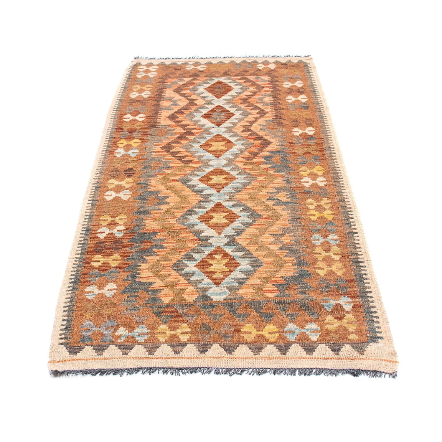 Kelim Teppich - Oriental 199 x 88 cm - hellbraun - Image 5