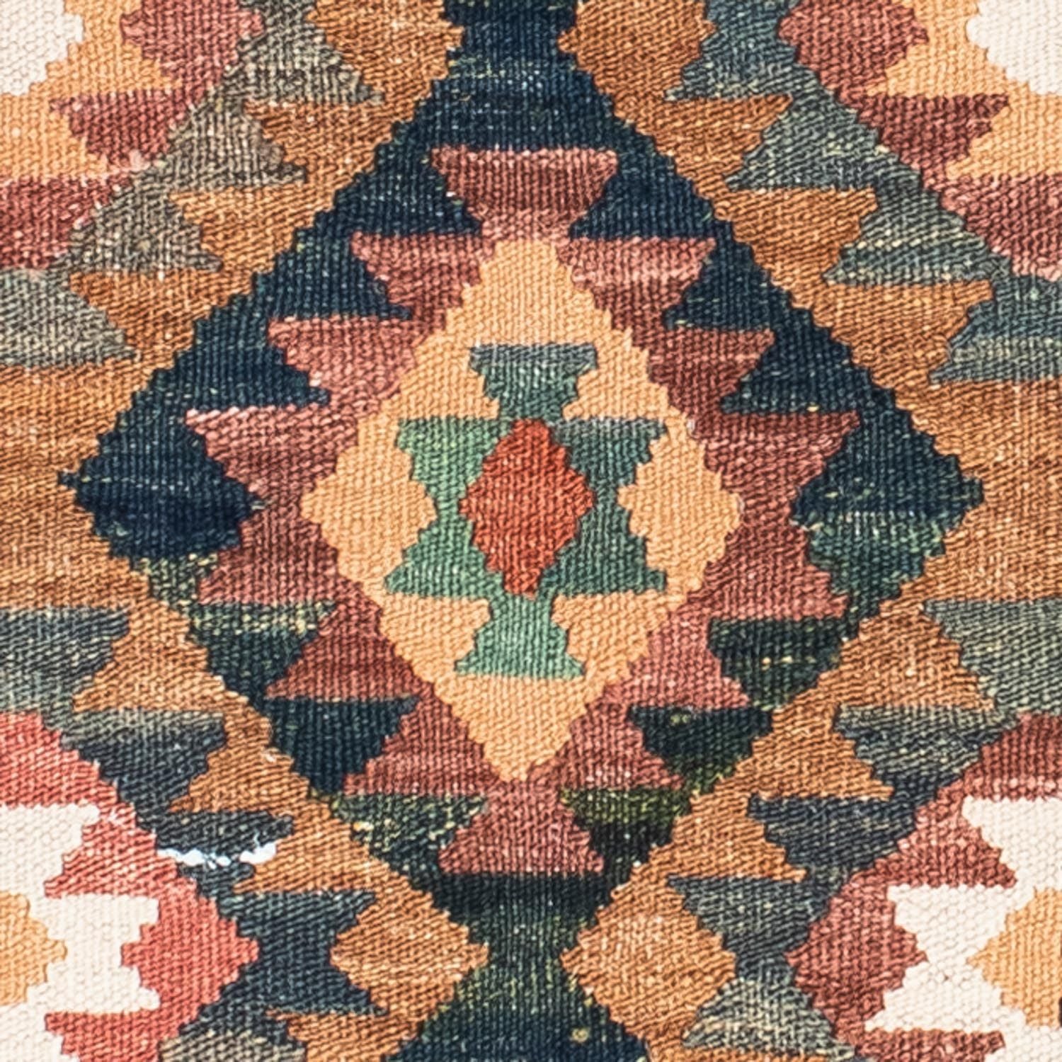 Kelim Teppich - Oriental 200 x 101 cm - hellbraun - Image 2