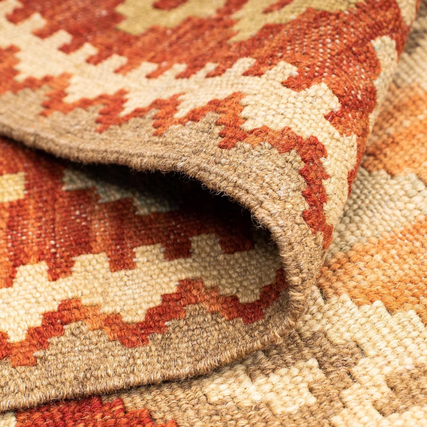 Kelim Teppich - Oriental 200 x 75 cm - beige - Image 4