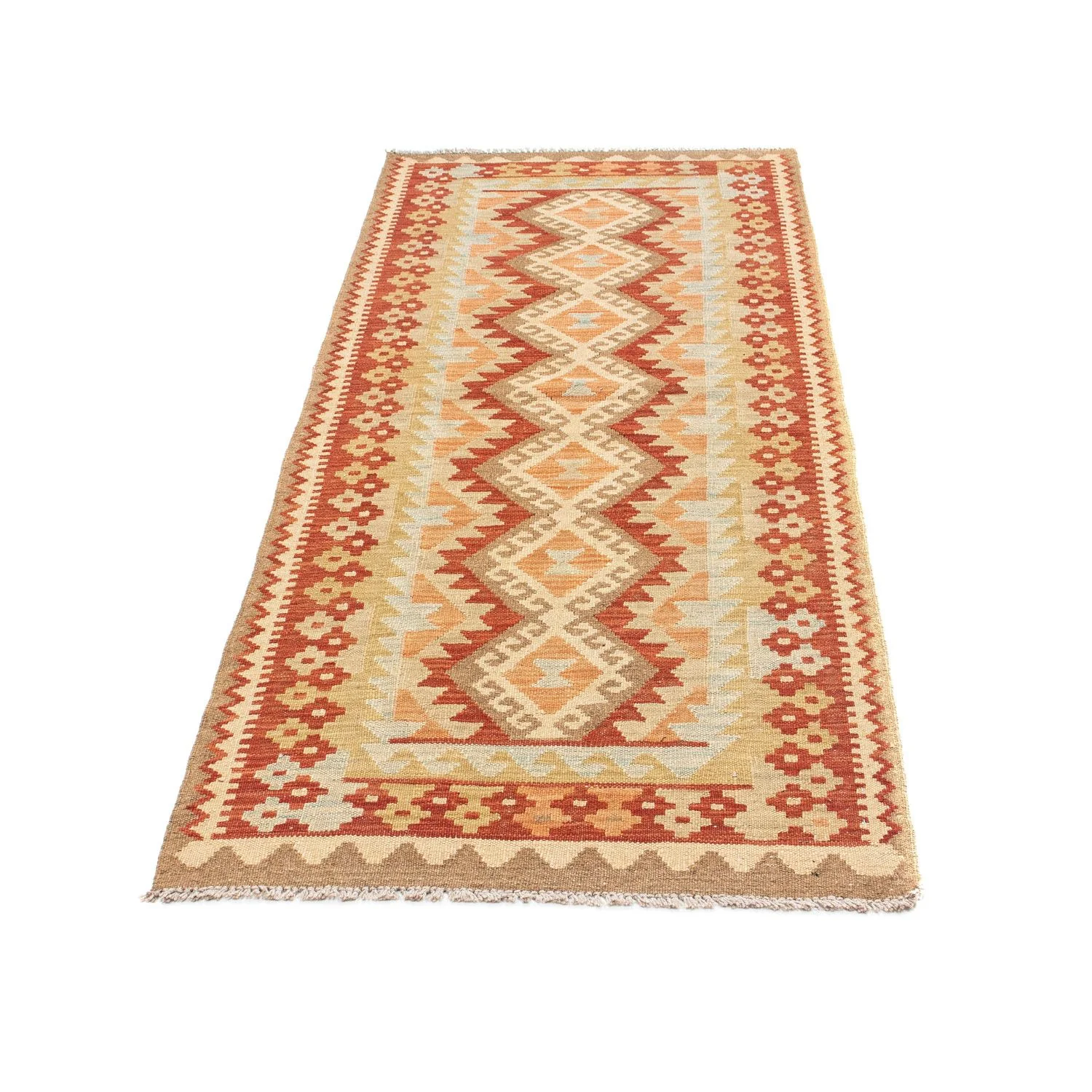 Kelim Teppich - Oriental 200 x 75 cm - beige - Image 5