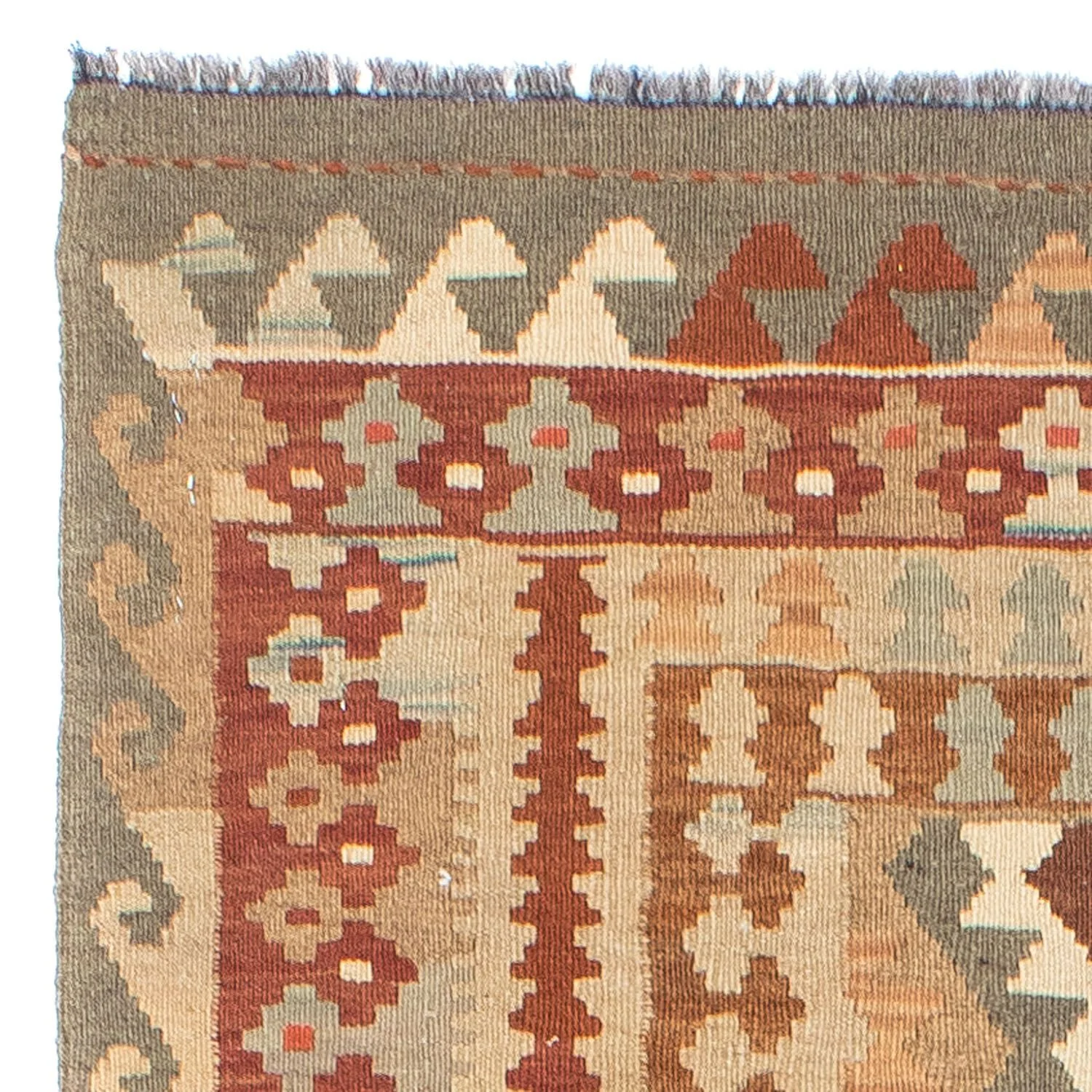 Kelim Teppich - Oriental 200 x 78 cm - beige - Image 3