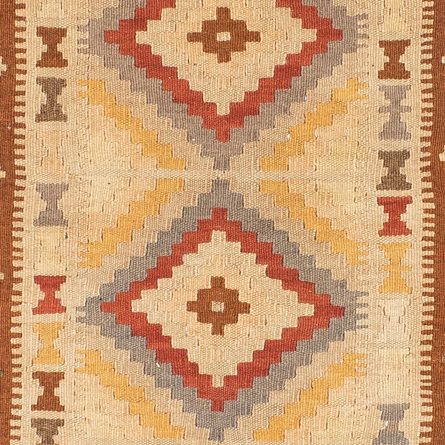 Kelim Teppich - Oriental 200 x 79 cm - hellbraun - Image 2
