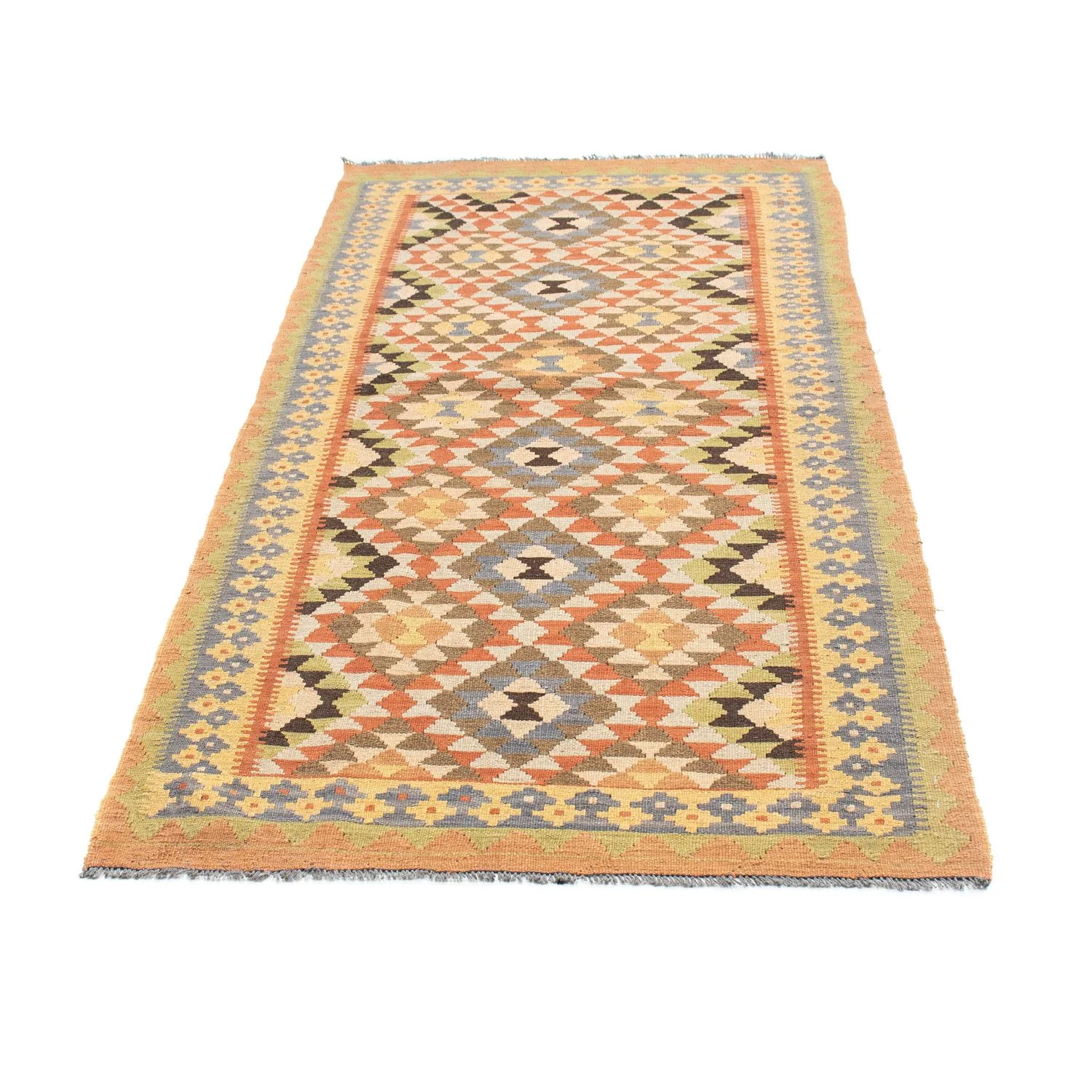 Kelim Teppich - Oriental 200 x 91 cm - hellbraun - Image 5
