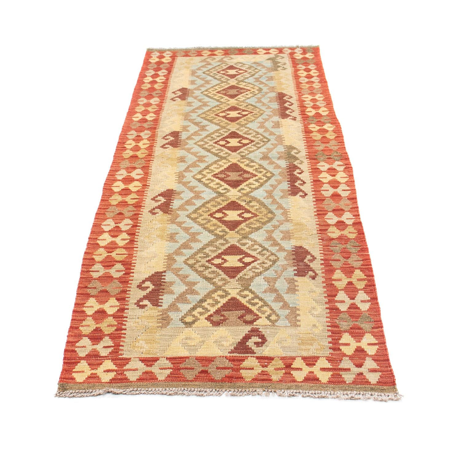 Kelim Teppich - Oriental 201 x 73 cm - rot - Image 5