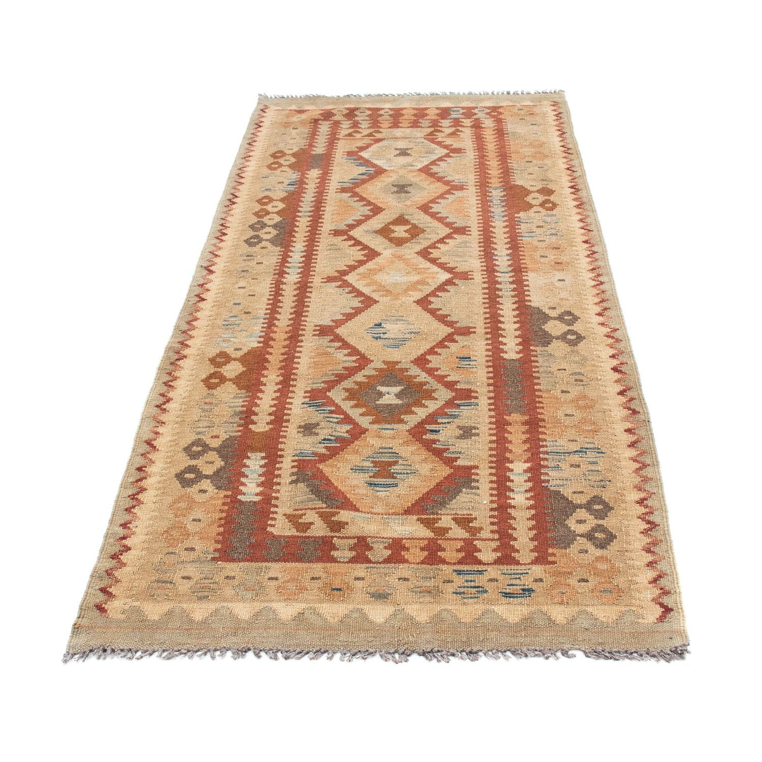 Kelim Teppich - Oriental 201 x 84 cm - beige - Image 5