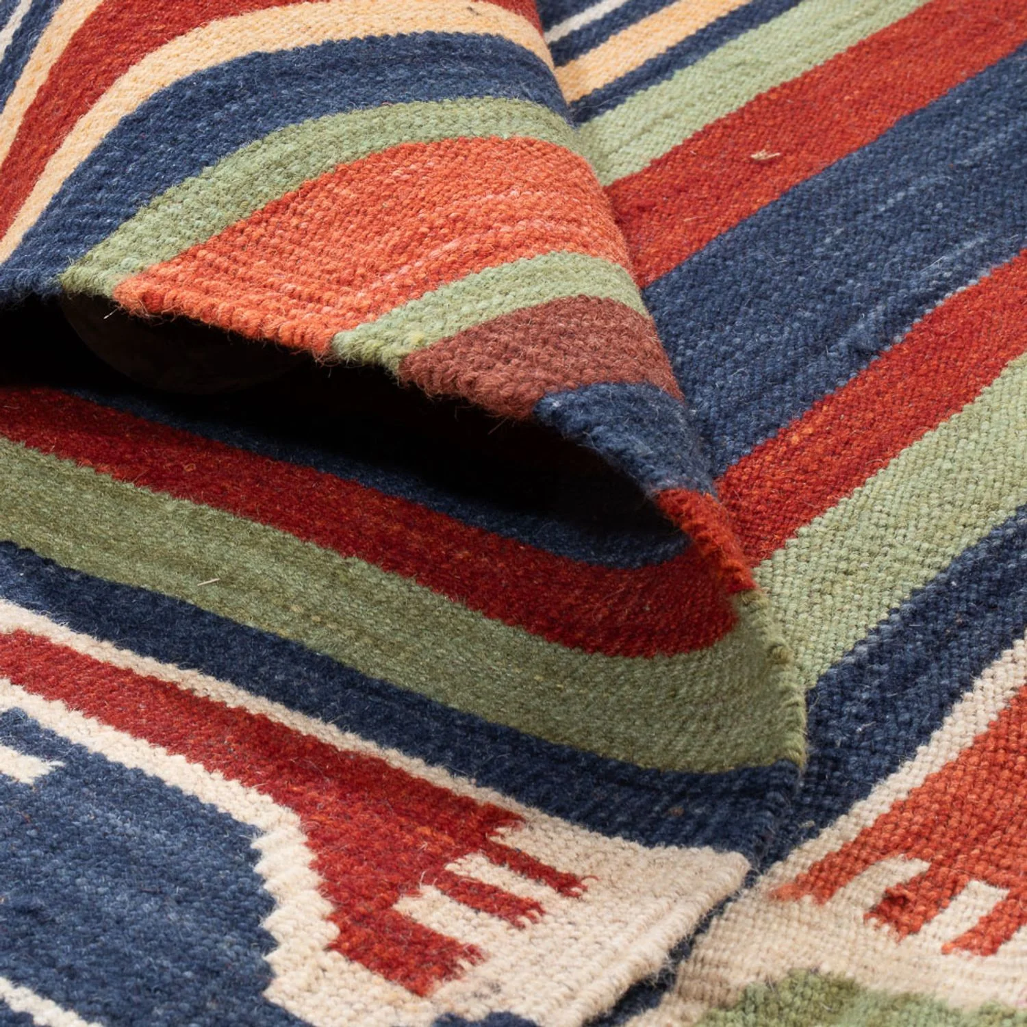 Kelim Afghan Teppich 202x154cm - Image 4
