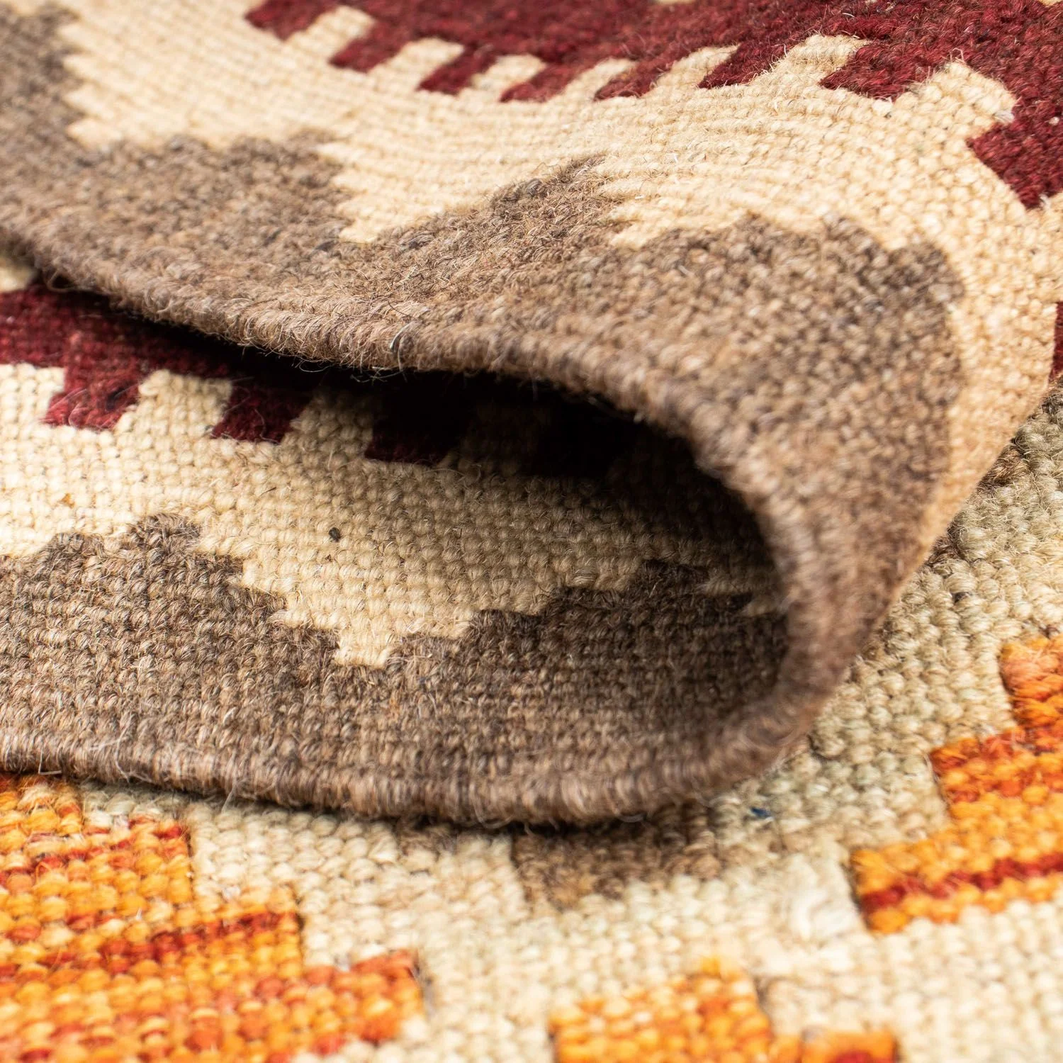 Kelim Teppich - Oriental 202 x 73 cm - beige - Image 4