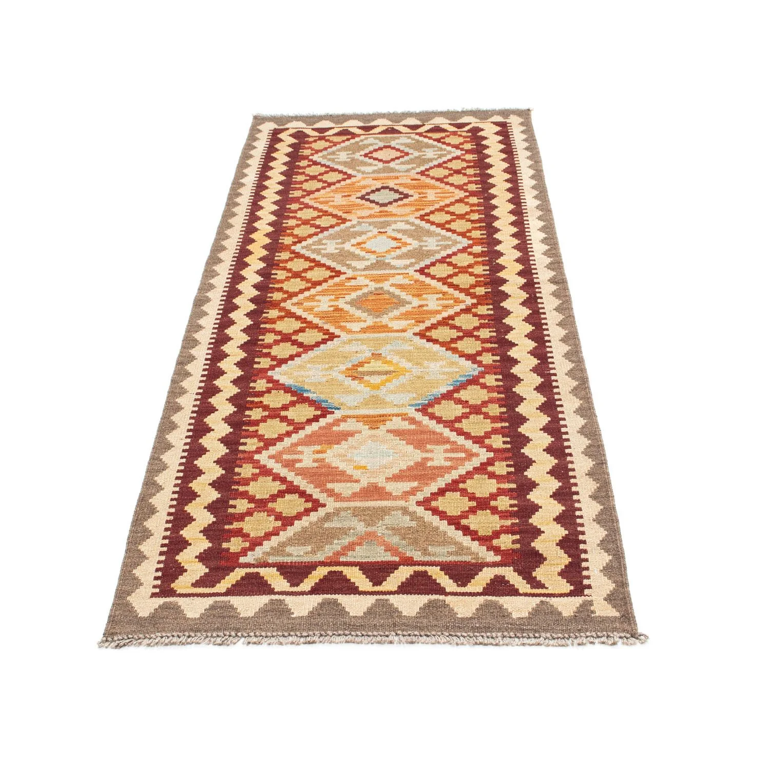 Kelim Teppich - Oriental 202 x 73 cm - beige - Image 5