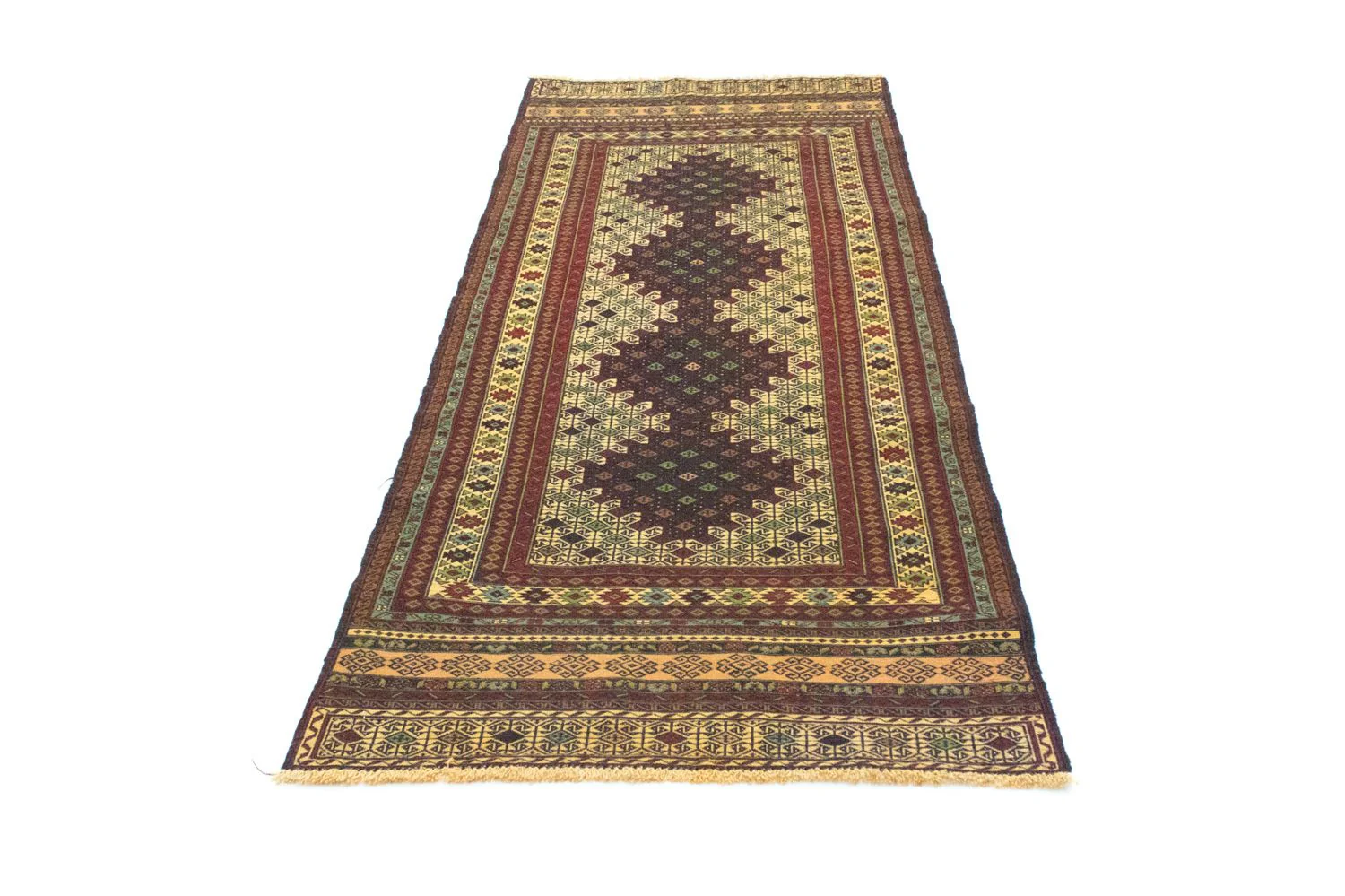 Kelim Afghan Teppich 202x84cm - Image 5