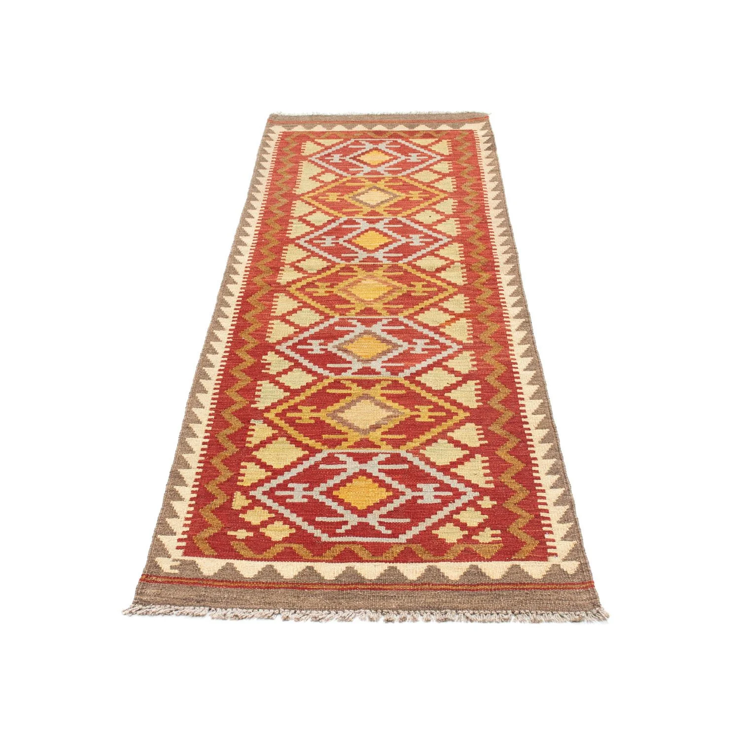 Kelim Teppich - Oriental 203 x 67 cm - rot - Image 5