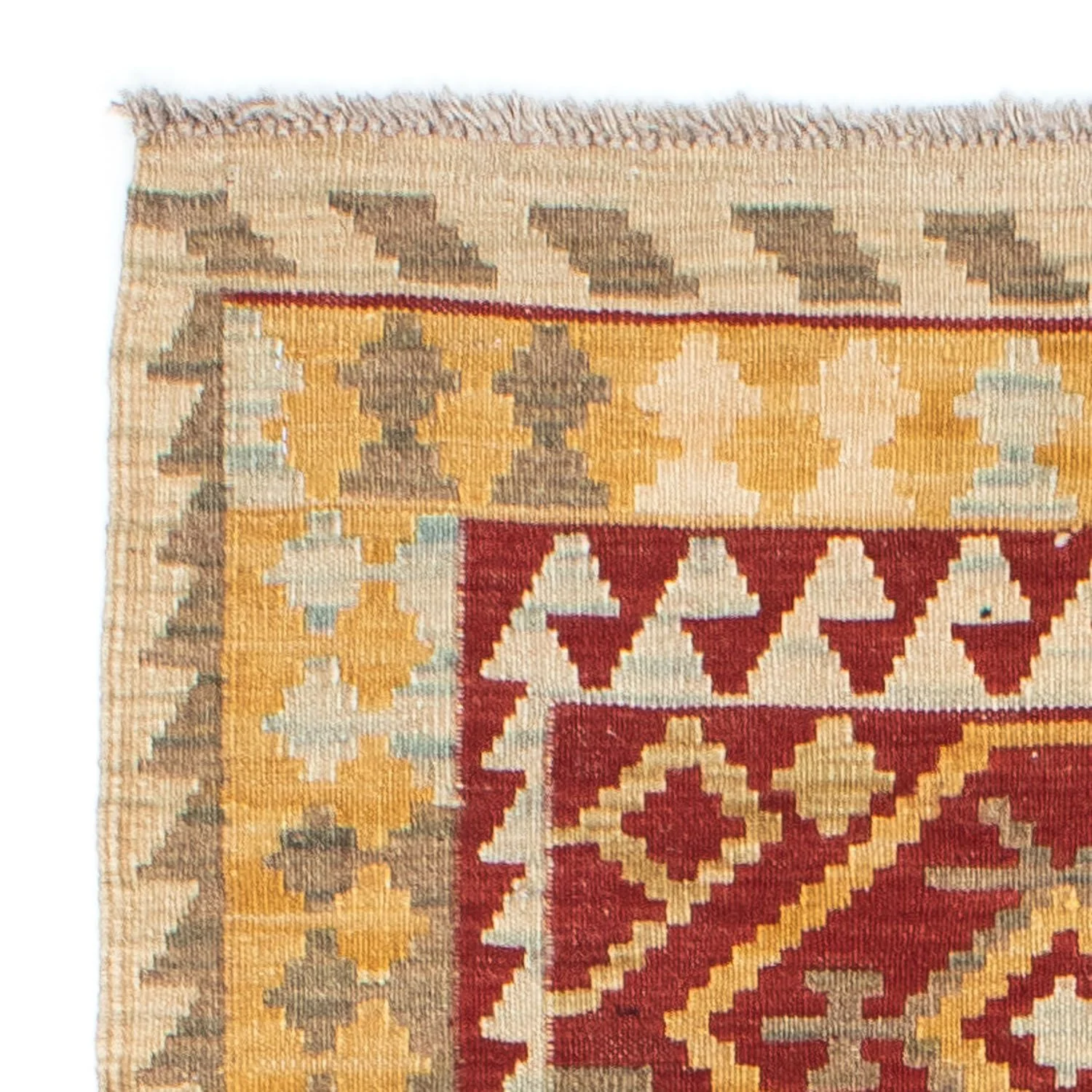 Kelim Teppich - Oriental 203 x 71 cm - rot - Image 3