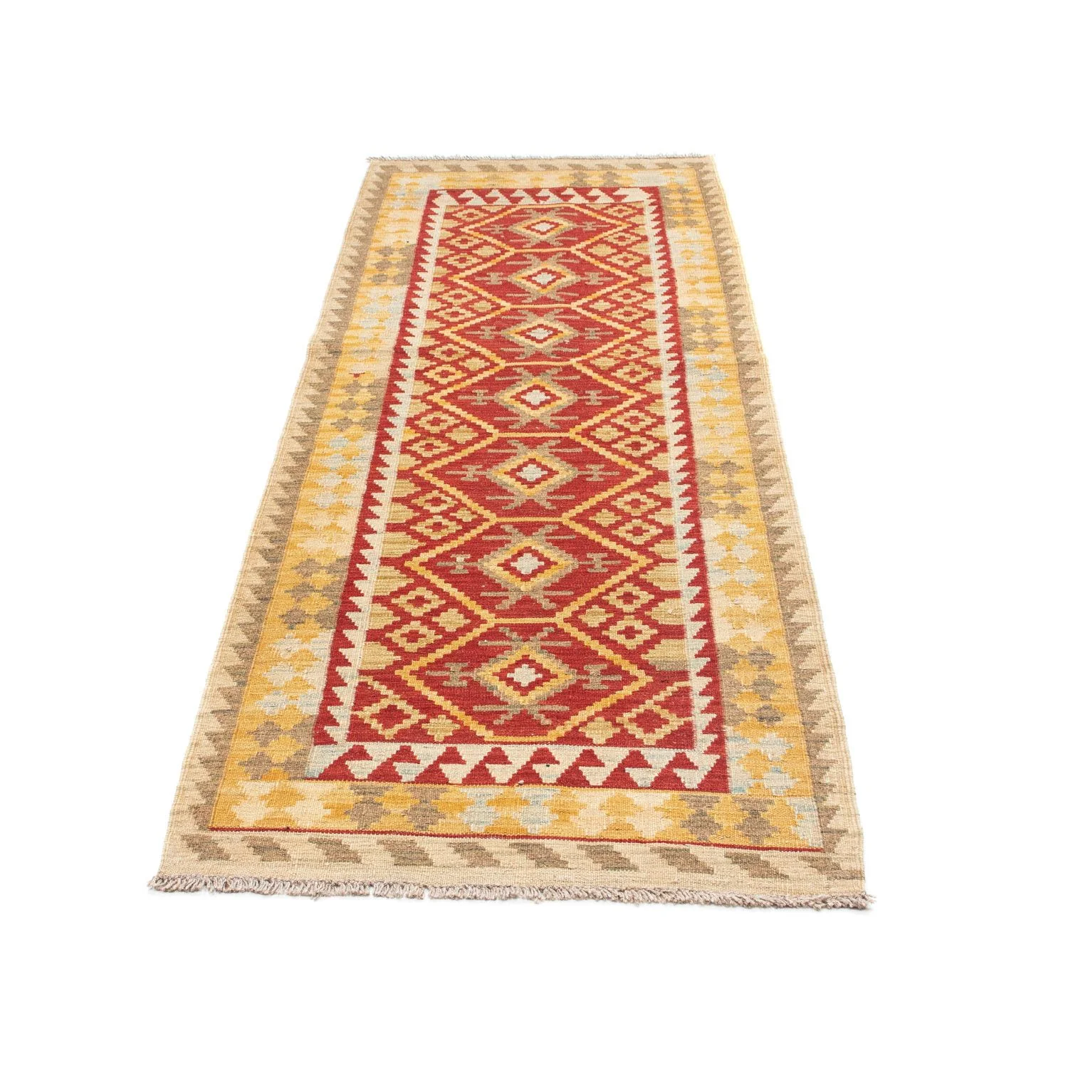 Kelim Teppich - Oriental 203 x 71 cm - rot - Image 5