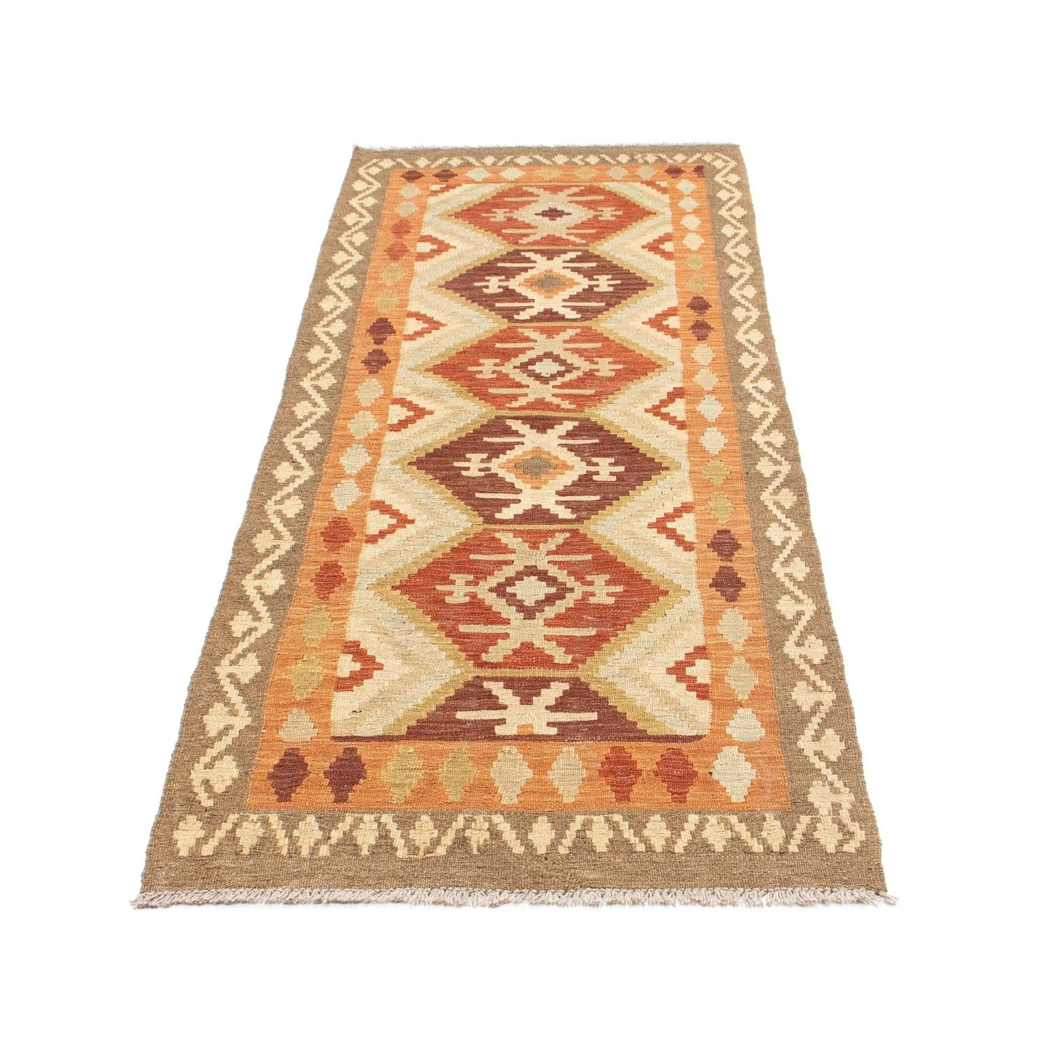 Kelim Teppich - Oriental 203 x 73 cm - beige - Image 5