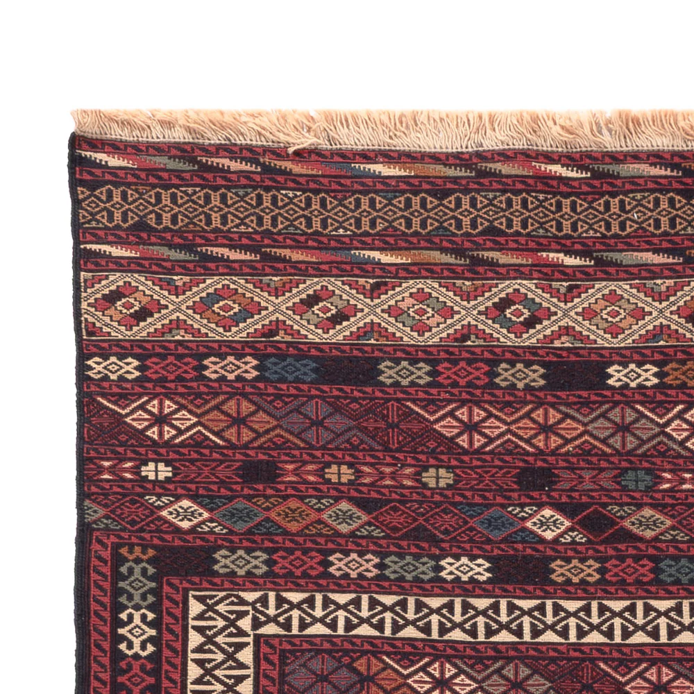 Kelim Afghan Teppich 204x130cm - Image 3