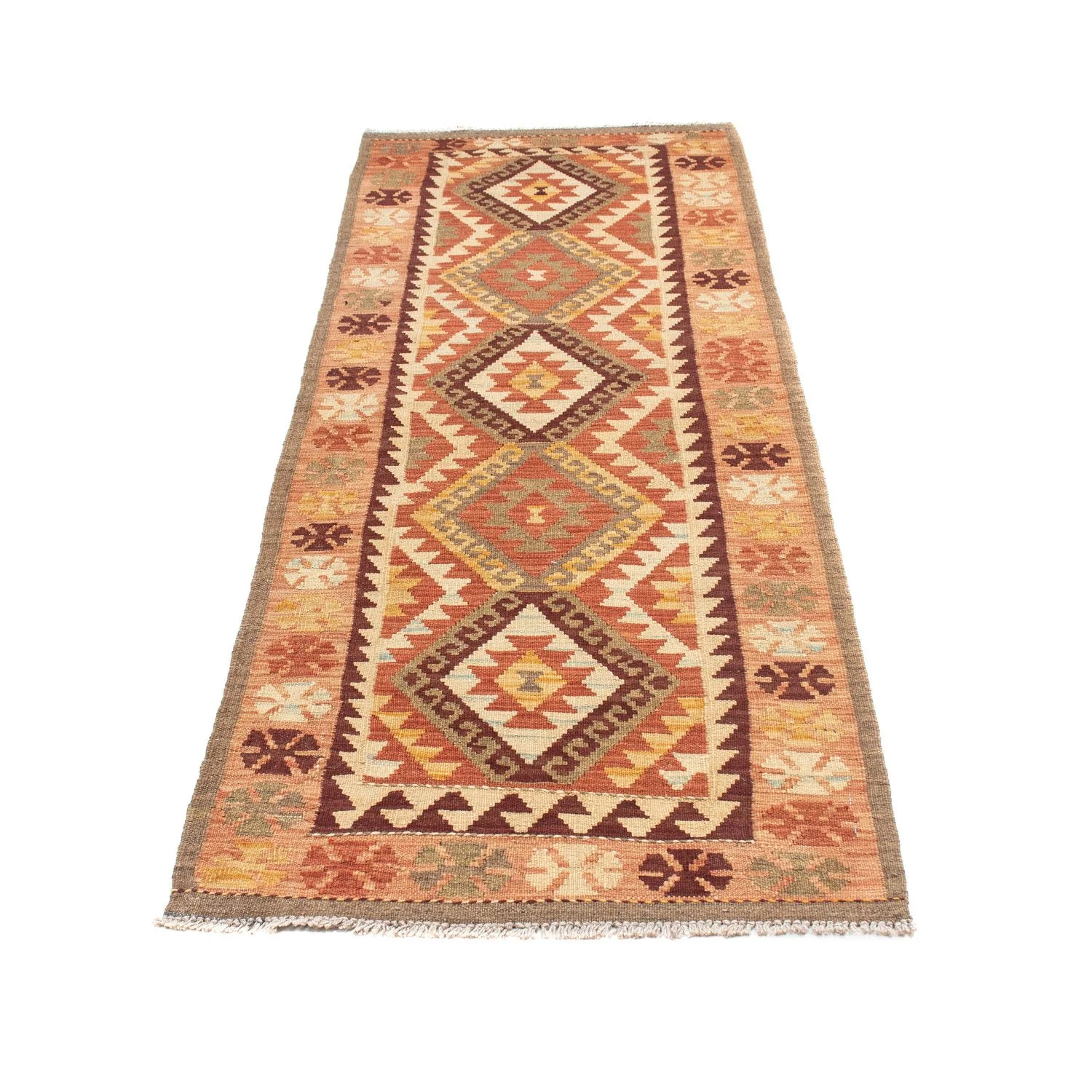 Kelim Teppich - Oriental 204 x 71 cm - beige - Image 5