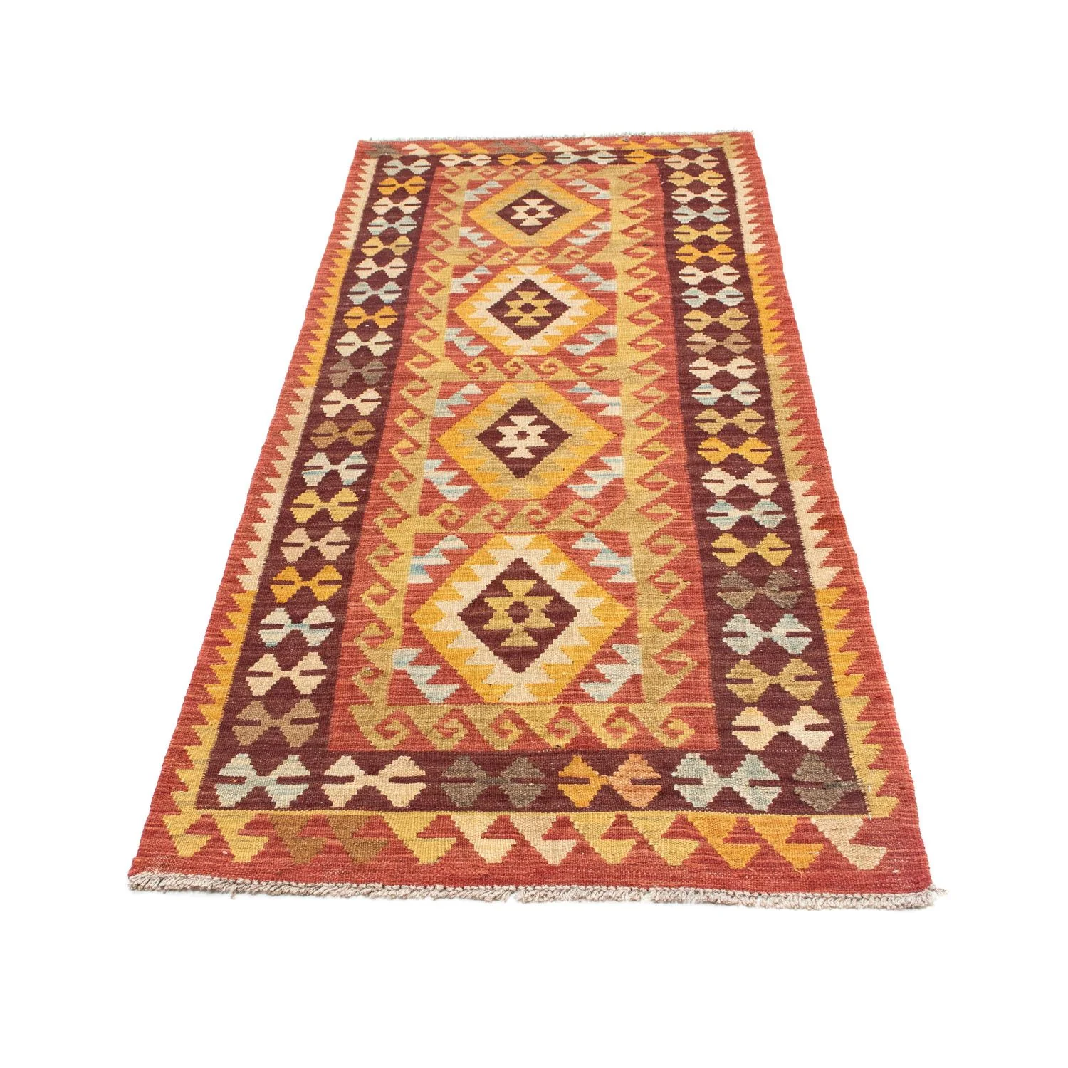 Kelim Teppich - Oriental 204 x 77 cm - rot - Image 5