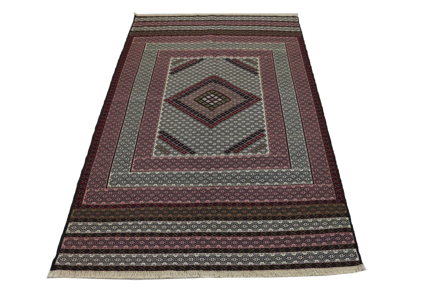 Kelim Teppich - Oriental 205 x 129 cm - blau