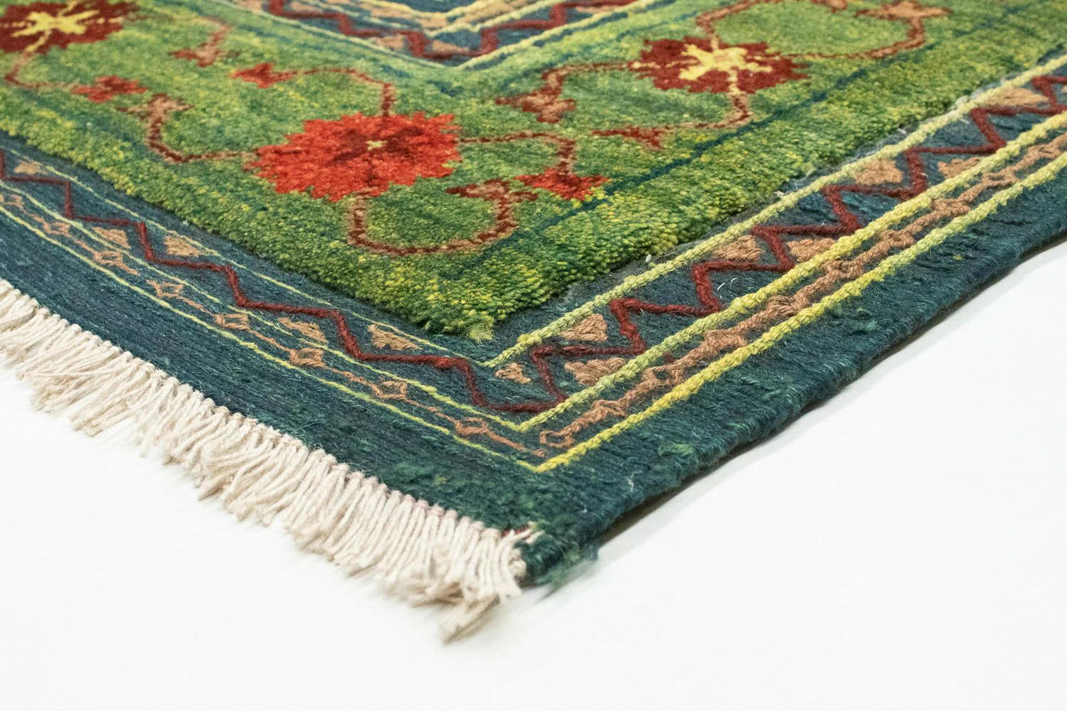 Kelim Teppich - Oriental 205 x 147 cm - grün - Image 2
