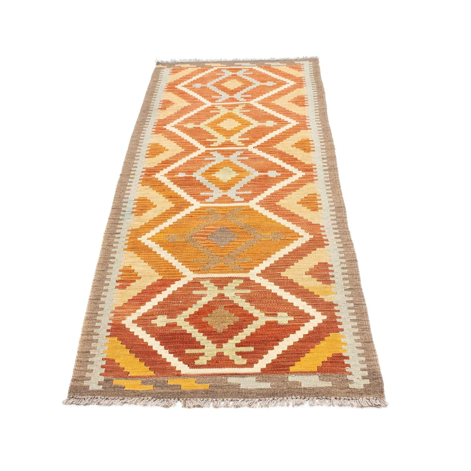 Kelim Teppich - Oriental 205 x 71 cm - rost - Image 5