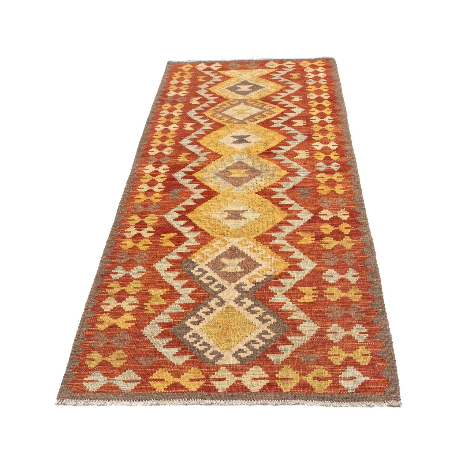Kelim Teppich - Oriental 205 x 78 cm - rost - Image 5