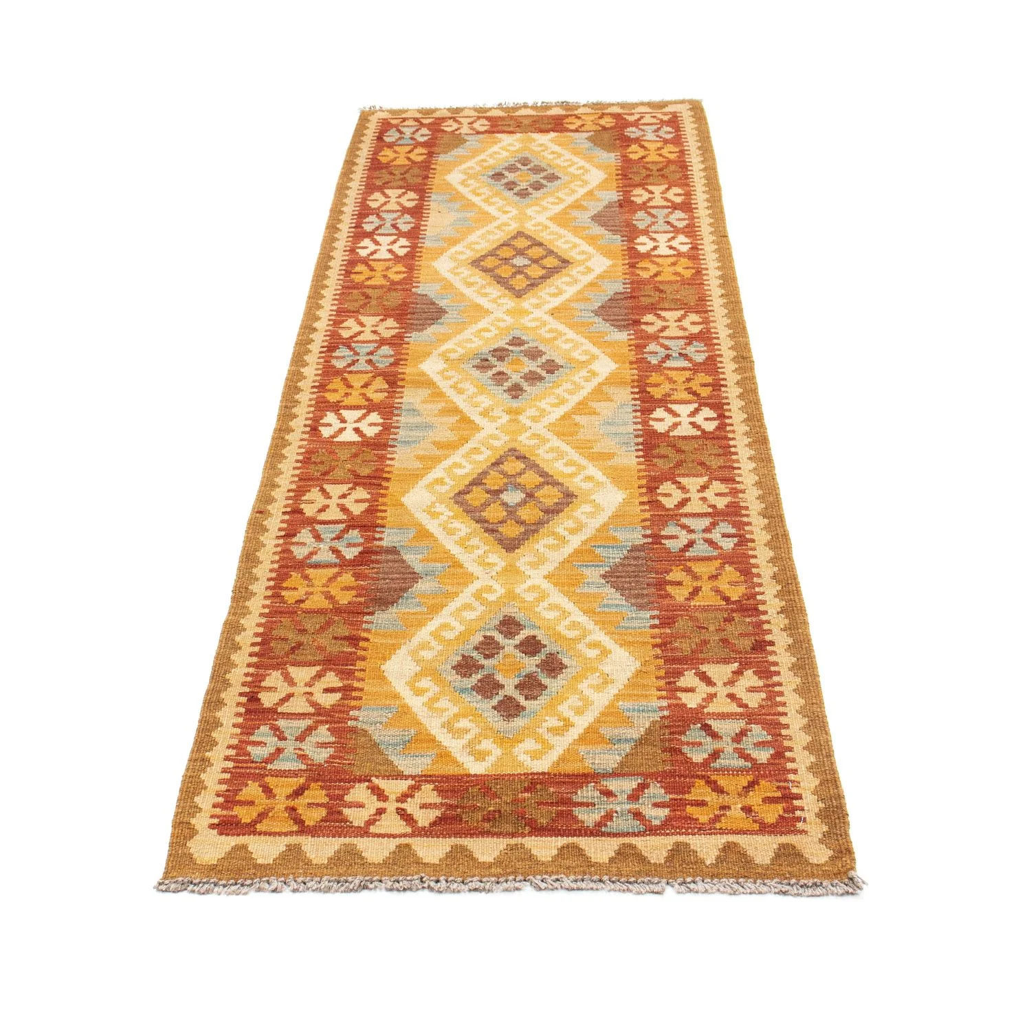 Kelim Teppich - Oriental 206 x 67 cm - hellbraun - Image 5