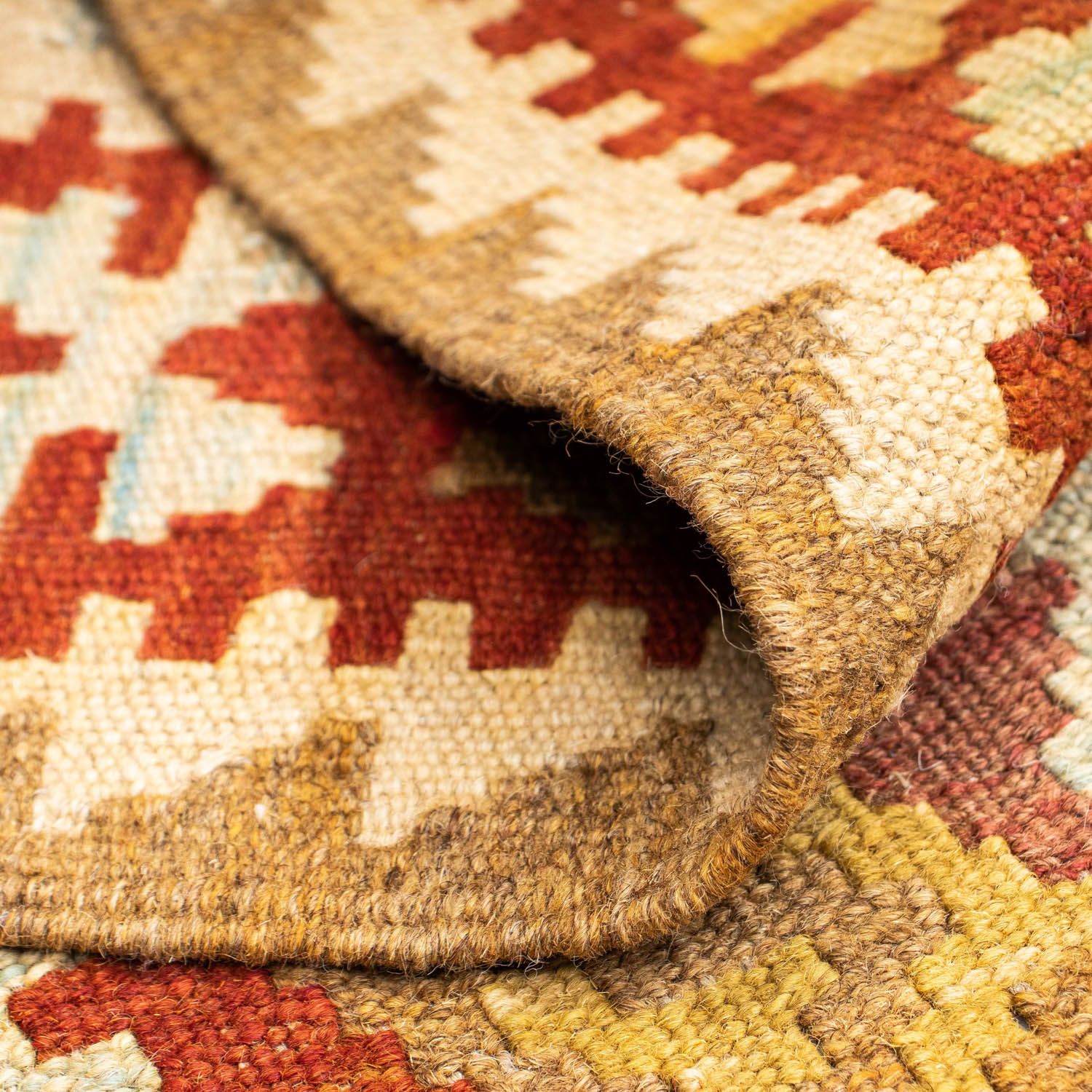 Kelim Teppich - Oriental 206 x 71 cm - beige - Image 4