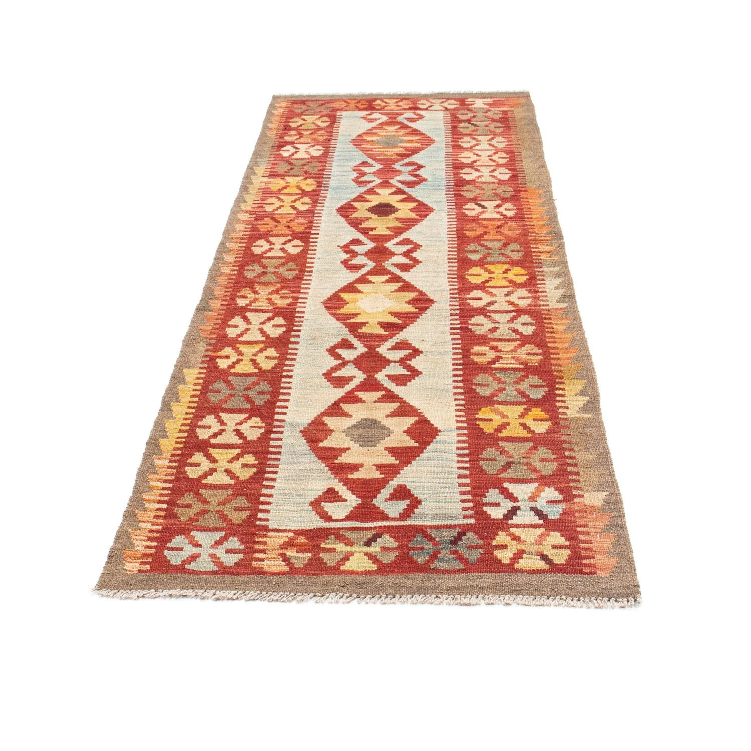 Kelim Teppich - Oriental 206 x 77 cm - beige - Image 5