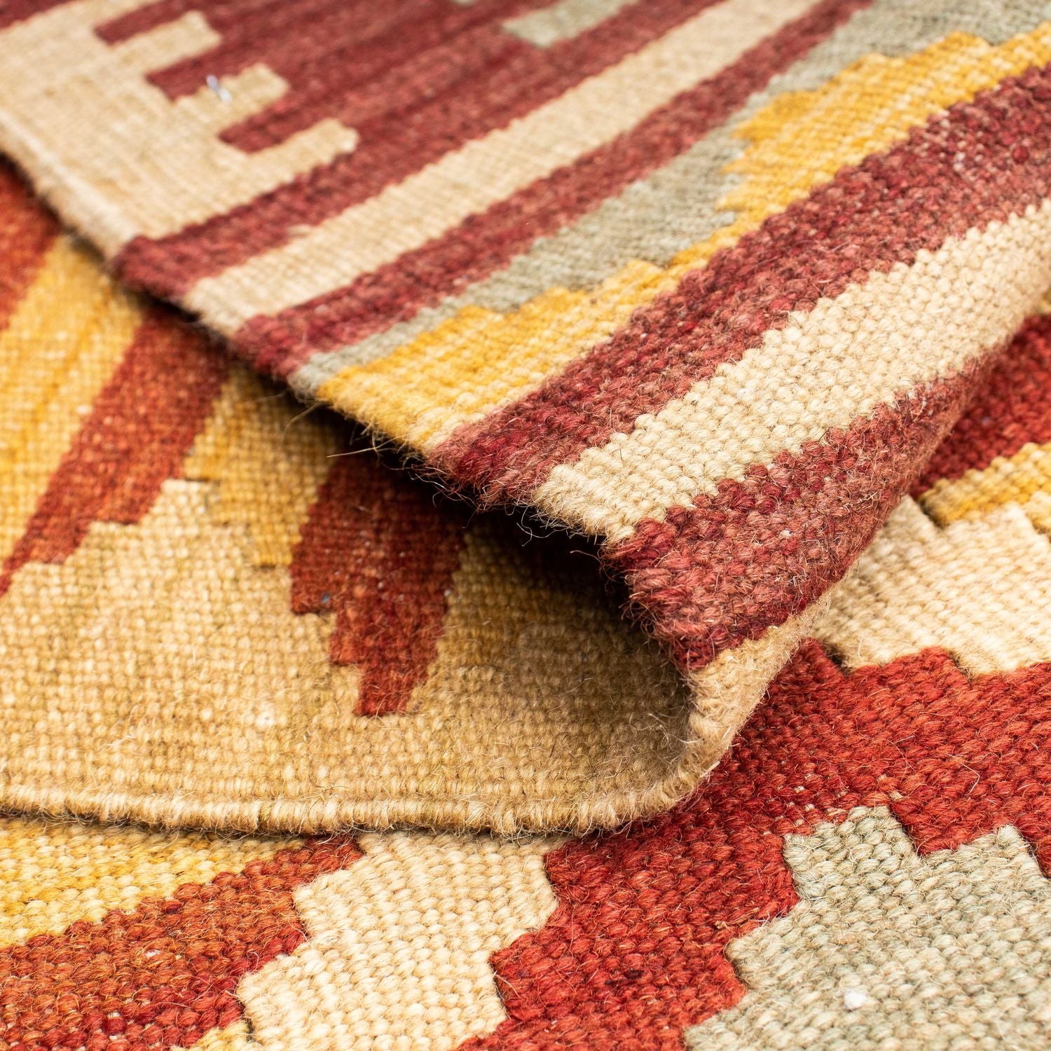 Kelim Teppich - Oriental 207 x 74 cm - beige - Image 4