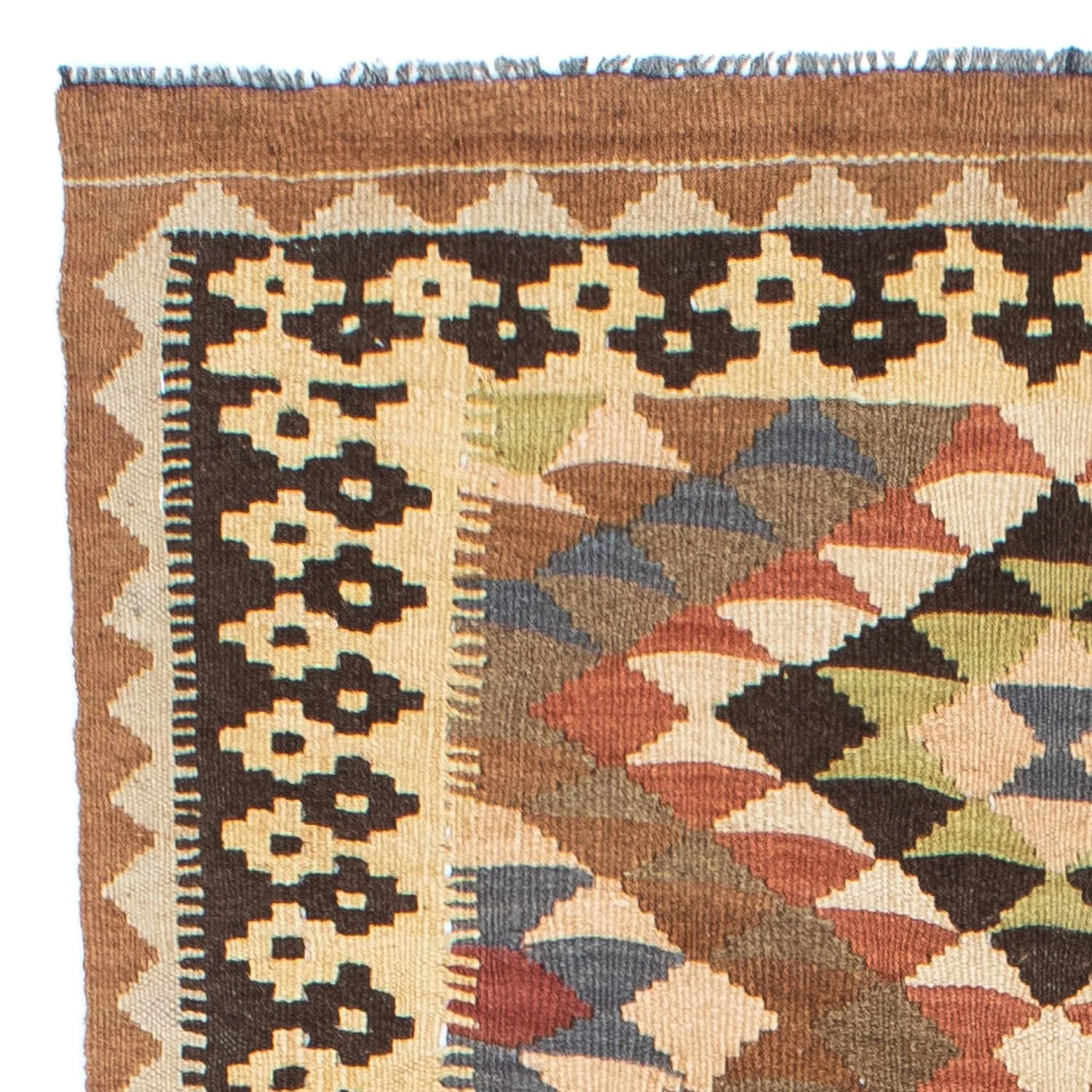 Kelim Teppich - Oriental 207 x 85 cm - hellbraun - Image 3