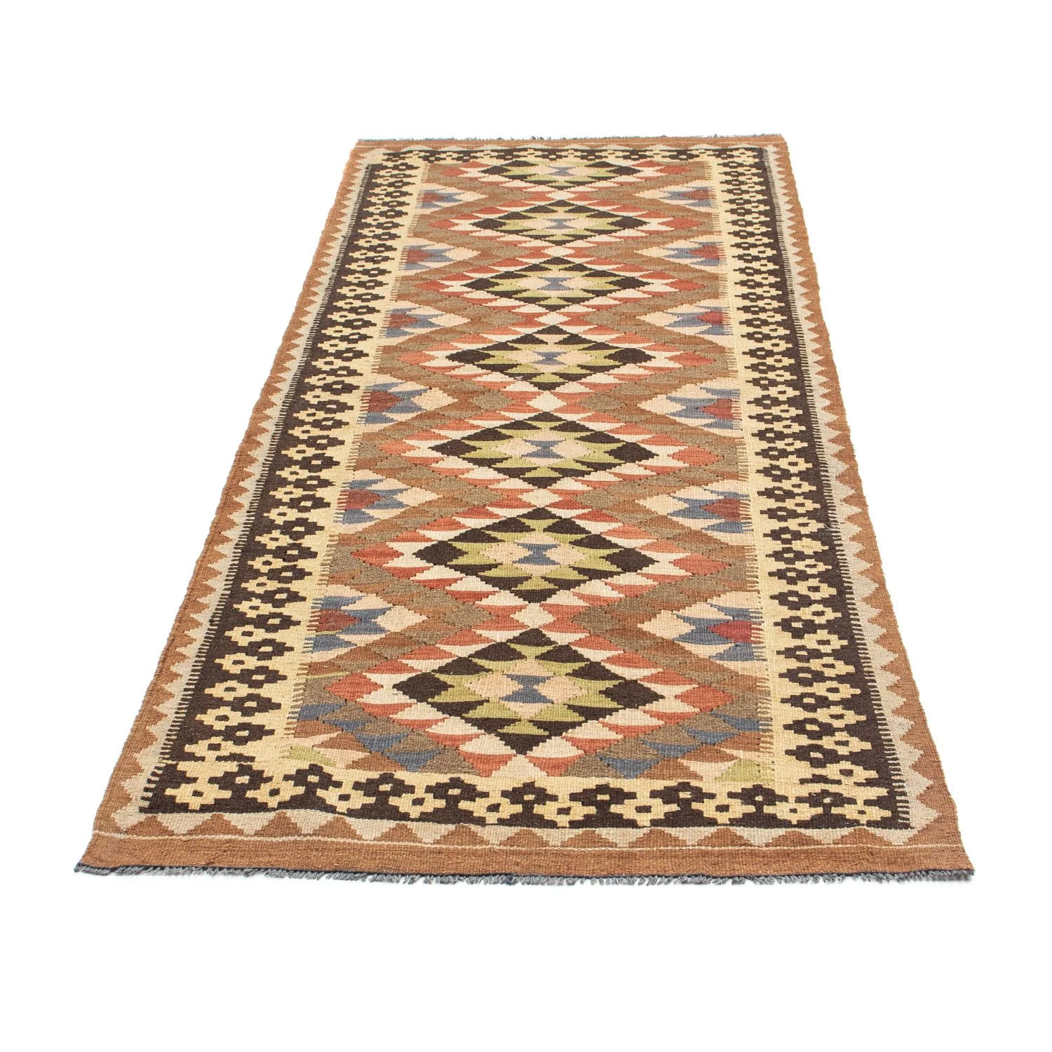 Kelim Teppich - Oriental 207 x 85 cm - hellbraun - Image 5