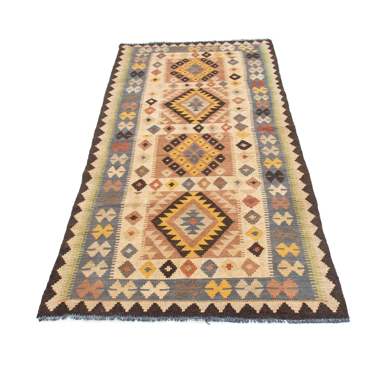 Kelim Teppich - Oriental 208 x 82 cm - beige - Image 5