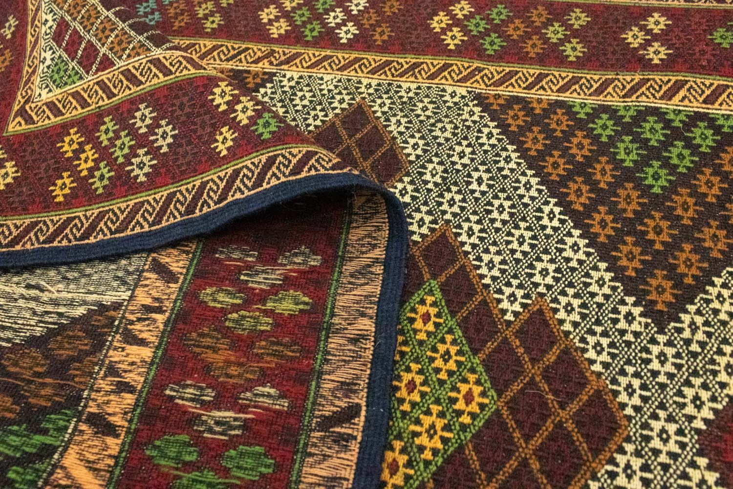Kelim Afghan Teppich 208x85cm - Image 4