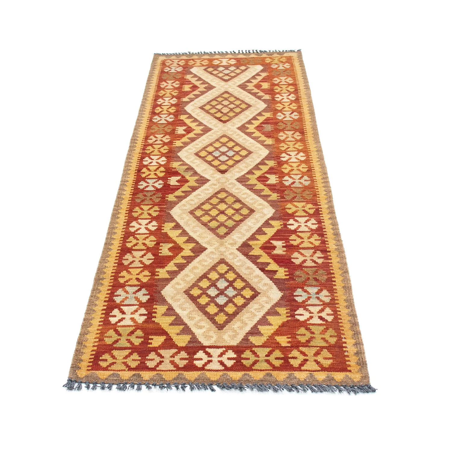 Kelim Teppich - Oriental 210 x 68 cm - beige - Image 5