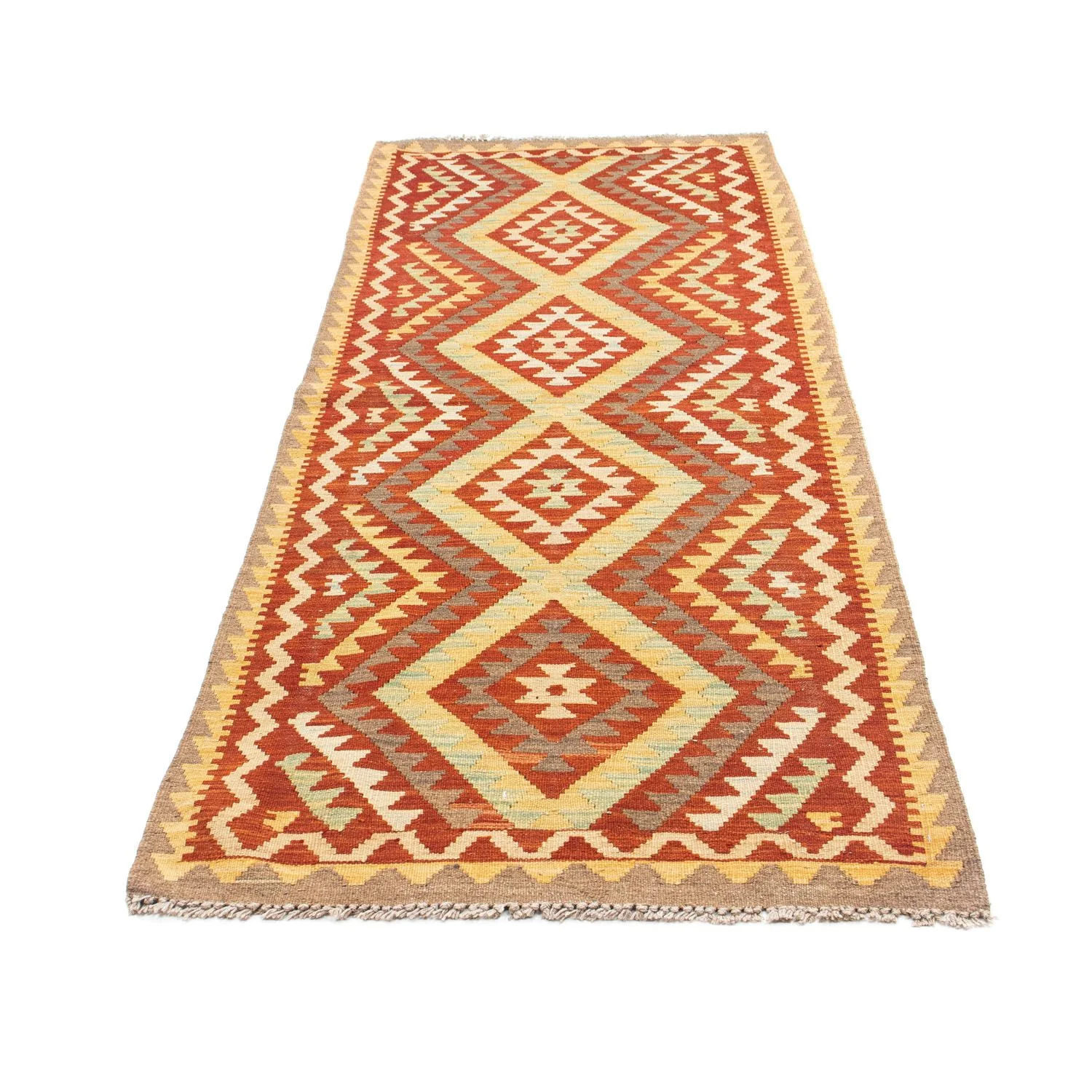 Kelim Teppich - Oriental 214 x 82 cm - rost - Image 5