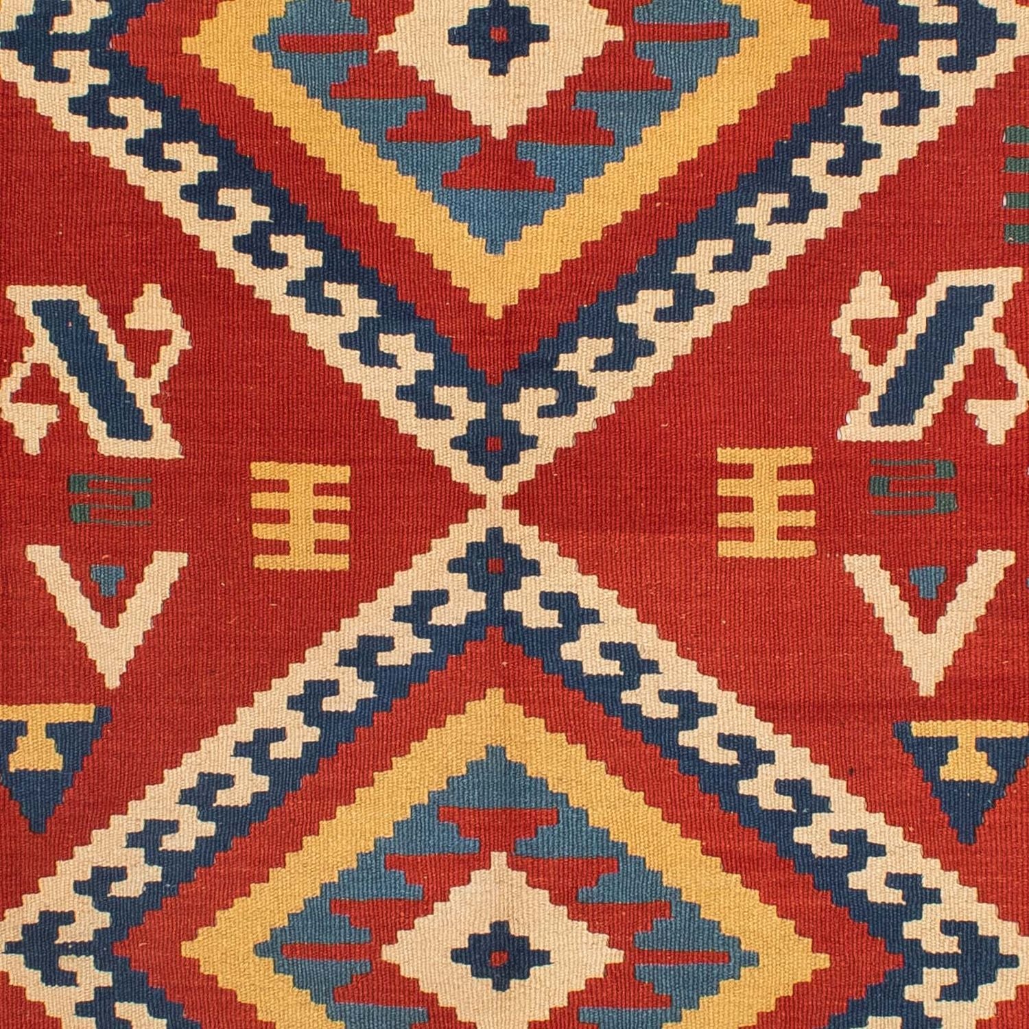 Kelim Teppich - Oriental 217 x 160 cm - dunkelrot - Image 2