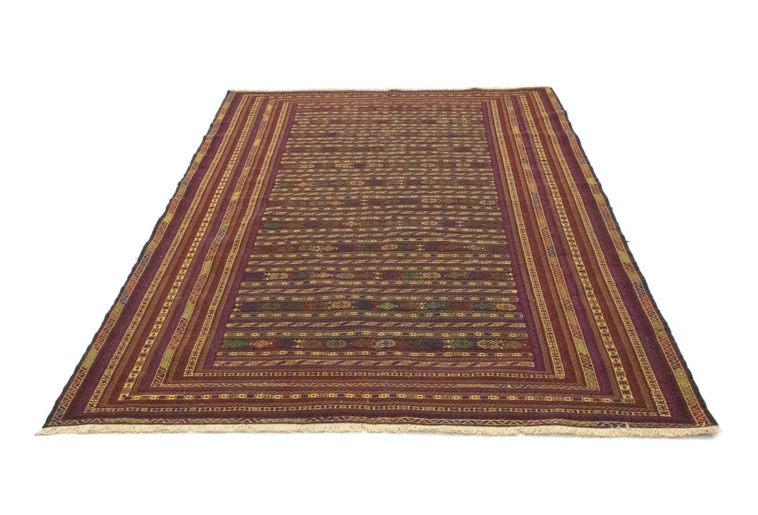 Kelim Afghan Teppich 278x195cm - Image 5