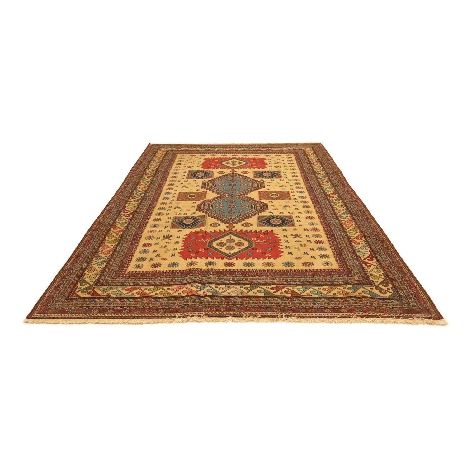Kelim Teppich - Oriental 298 x 201 cm - gold - Image 4