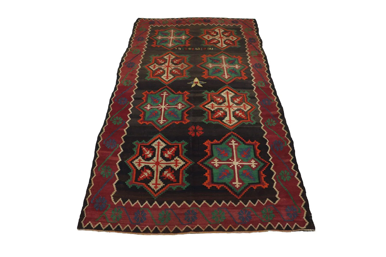 Kelim Teppich - Oriental 303 x 158 cm - blau