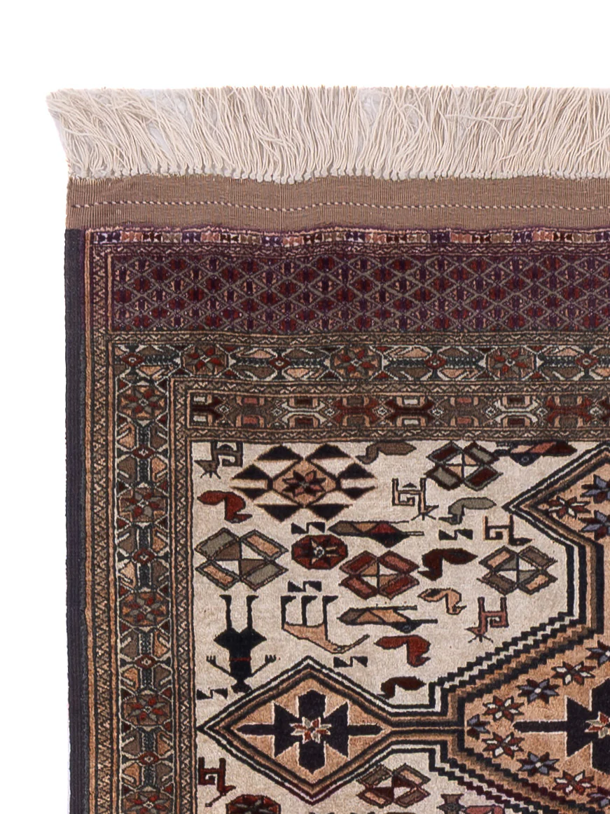 Kelim Seide Teppich 304x90cm - Image 3