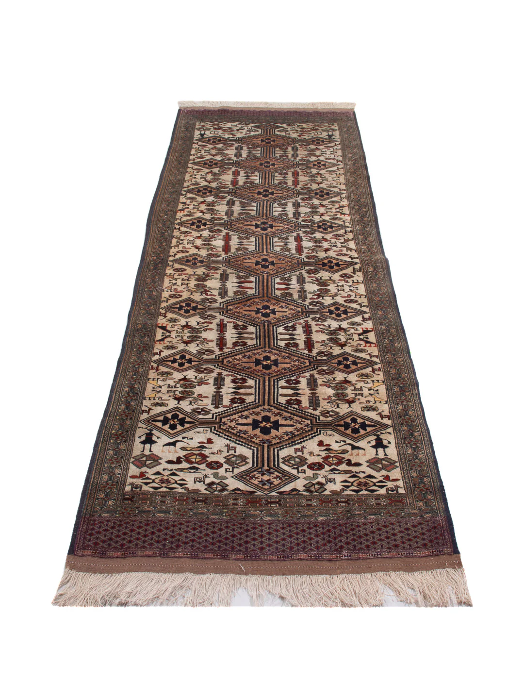 Kelim Seide Teppich 304x90cm - Image 6