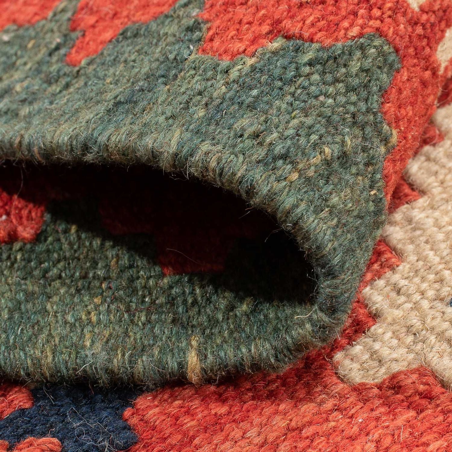 Kelim Teppich - Oriental - 97 x 66 cm - rot - Image 4