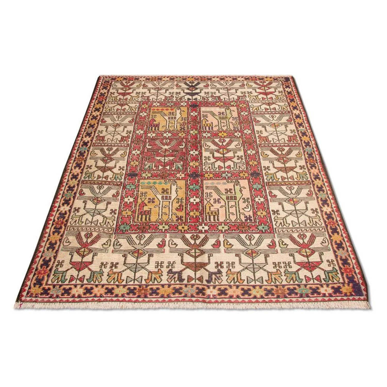 Kelim Seide Teppich 97x75cm - Image 5