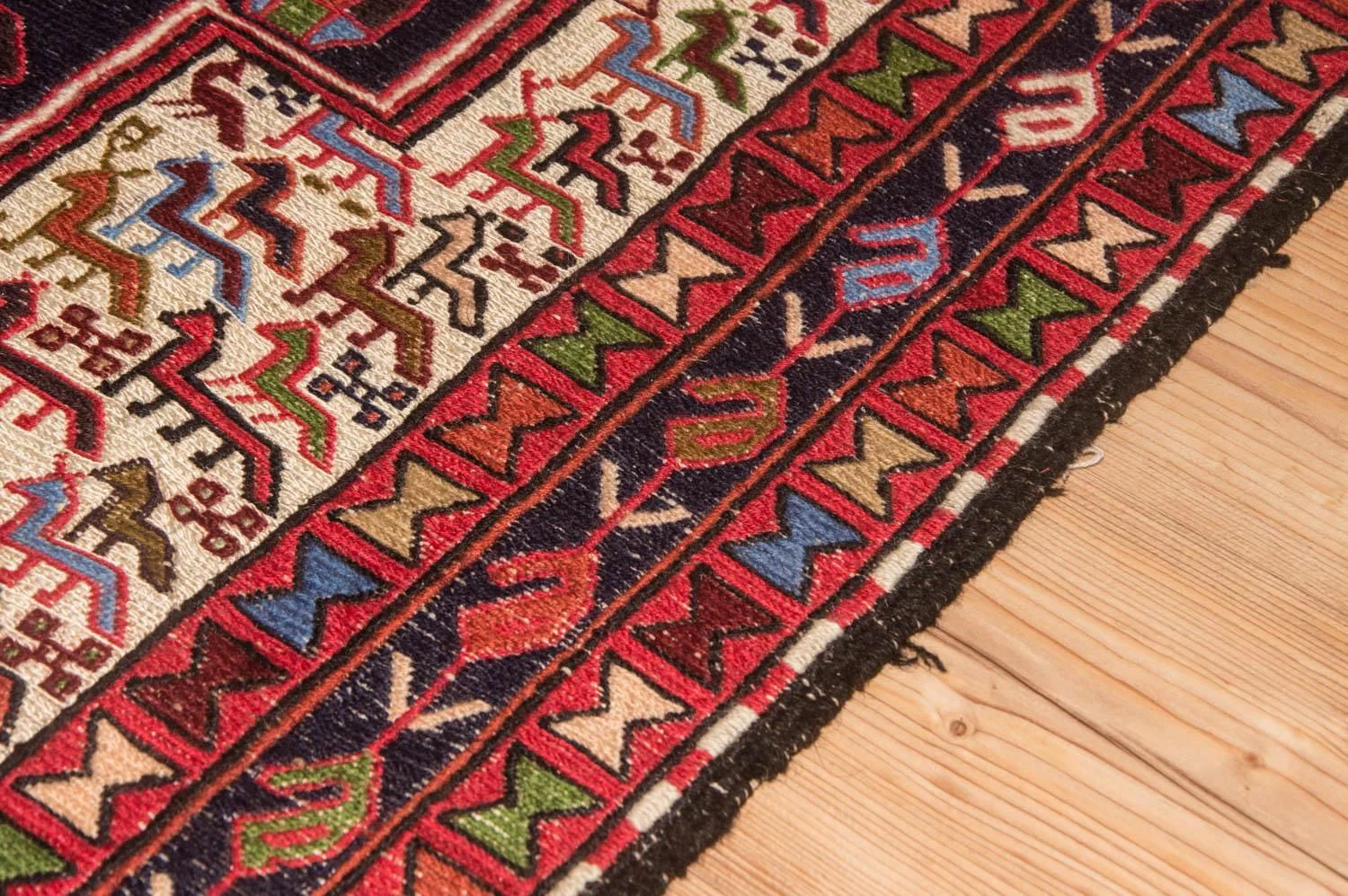 Kelim Seide Teppich 99x95cm - Image 6