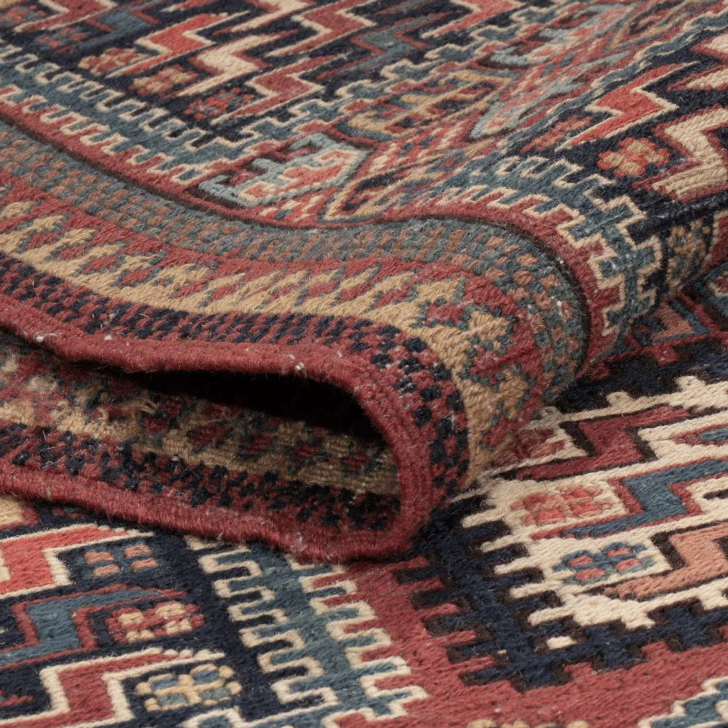 Kelim Afghan Teppich 207x165cm - Image 4
