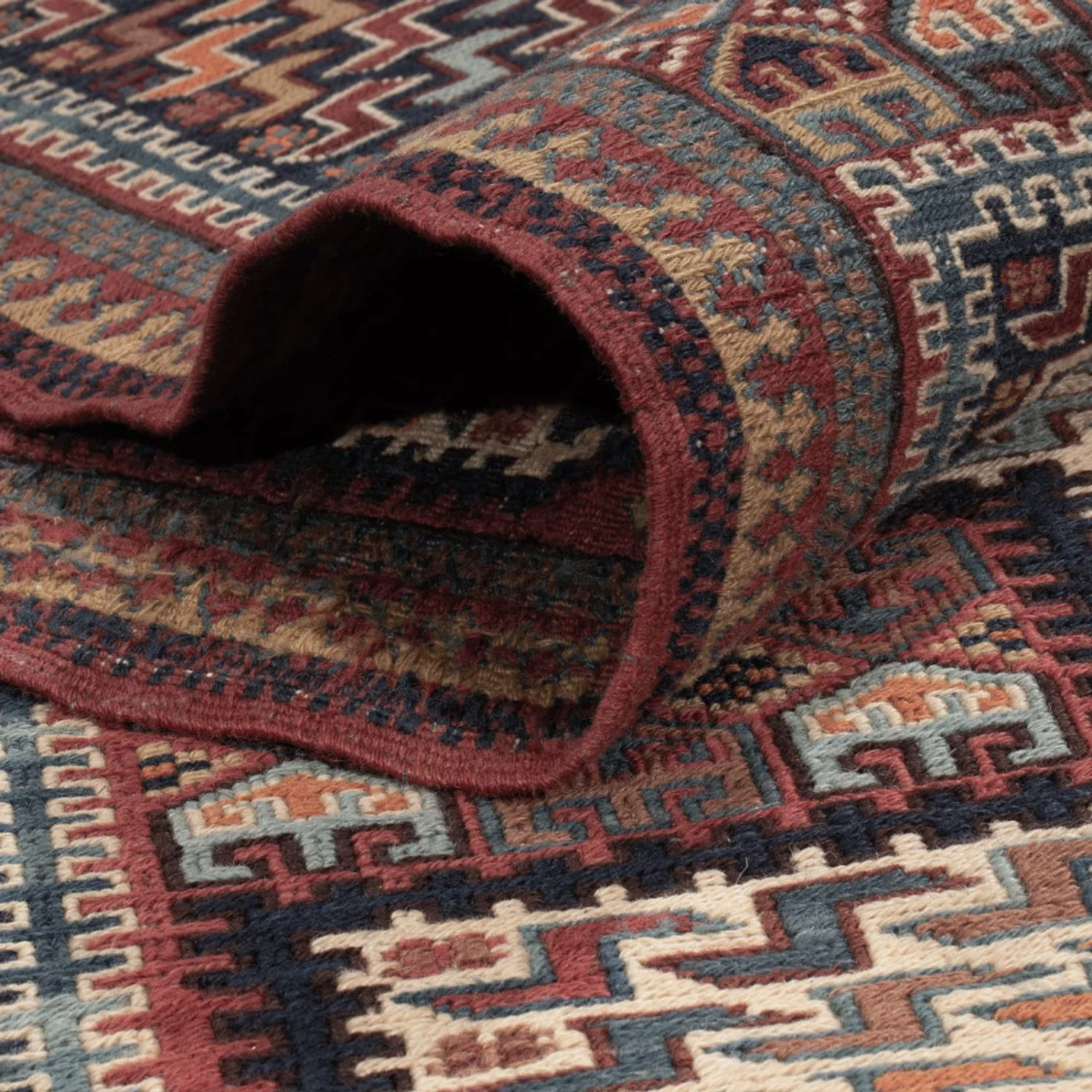 Kelim Afghan Teppich 214x155cm - Image 4
