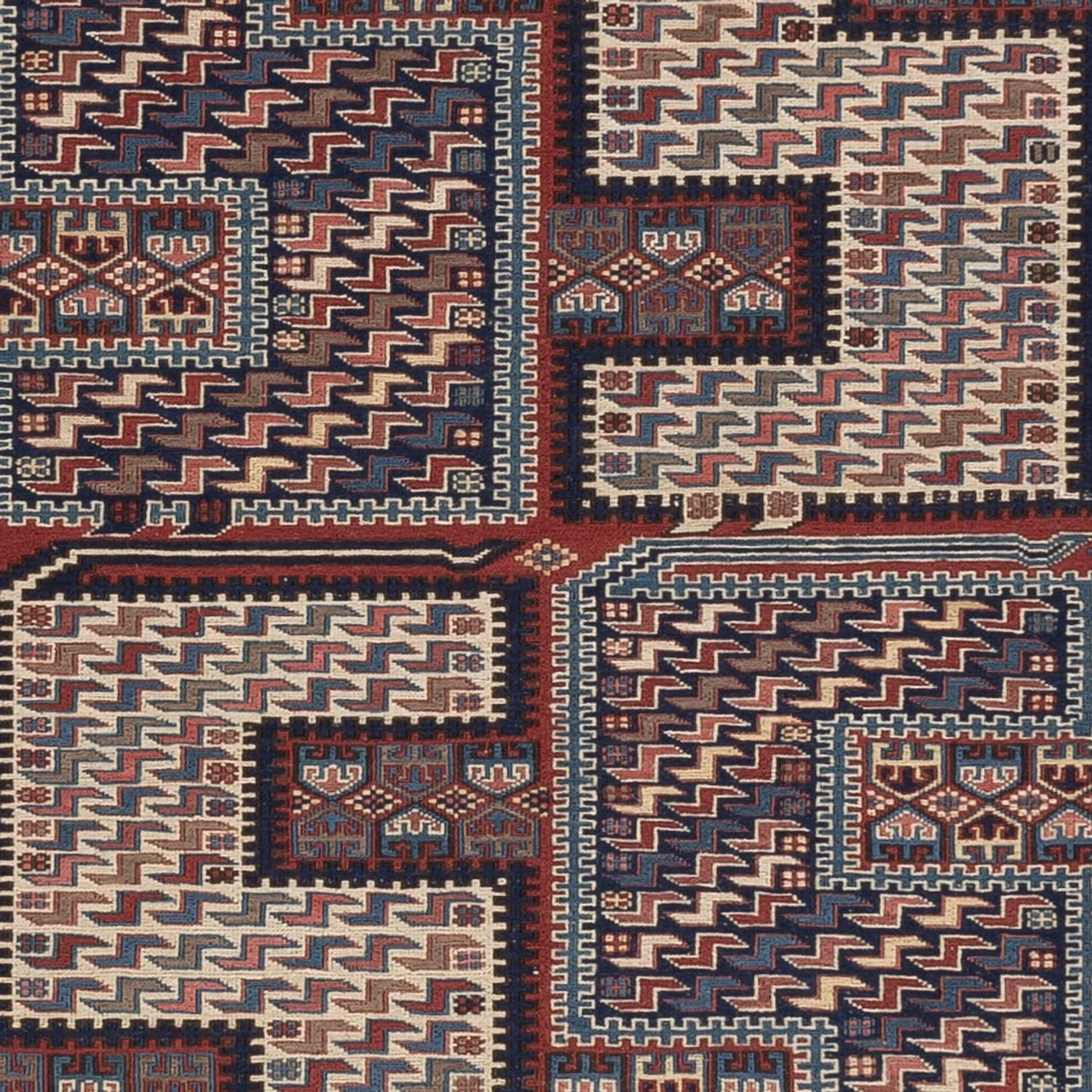 Kelim Afghan Teppich 223x156cm - Image 2