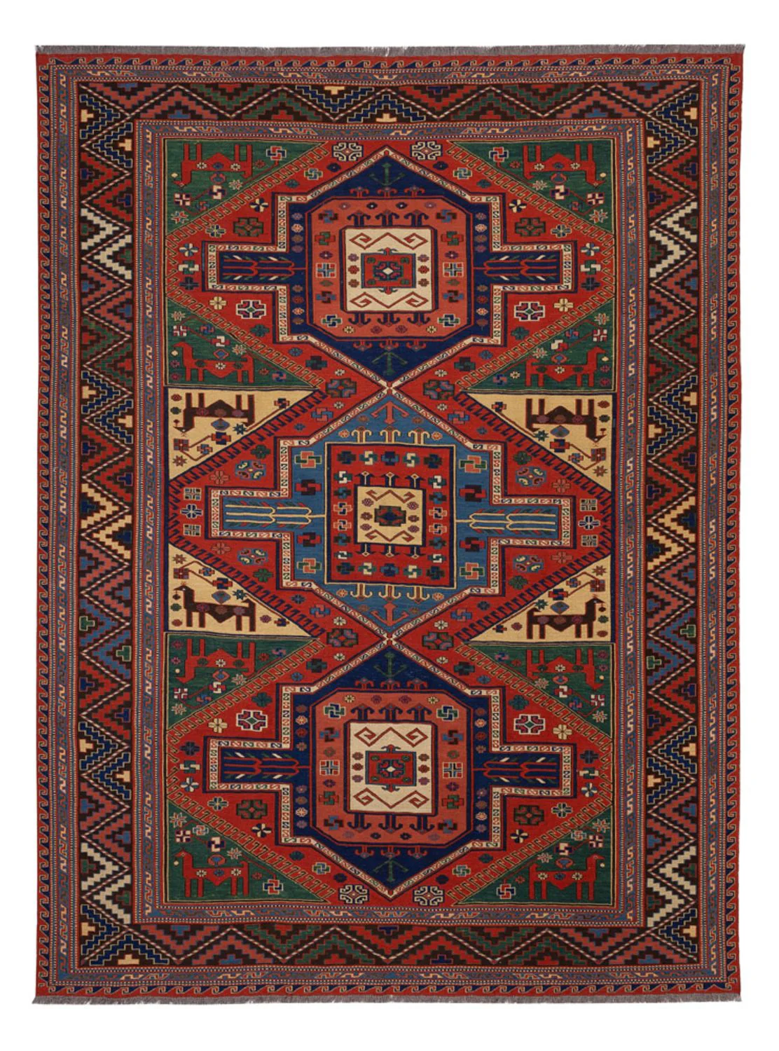 Kelim Afghan Teppich 276x205cm
