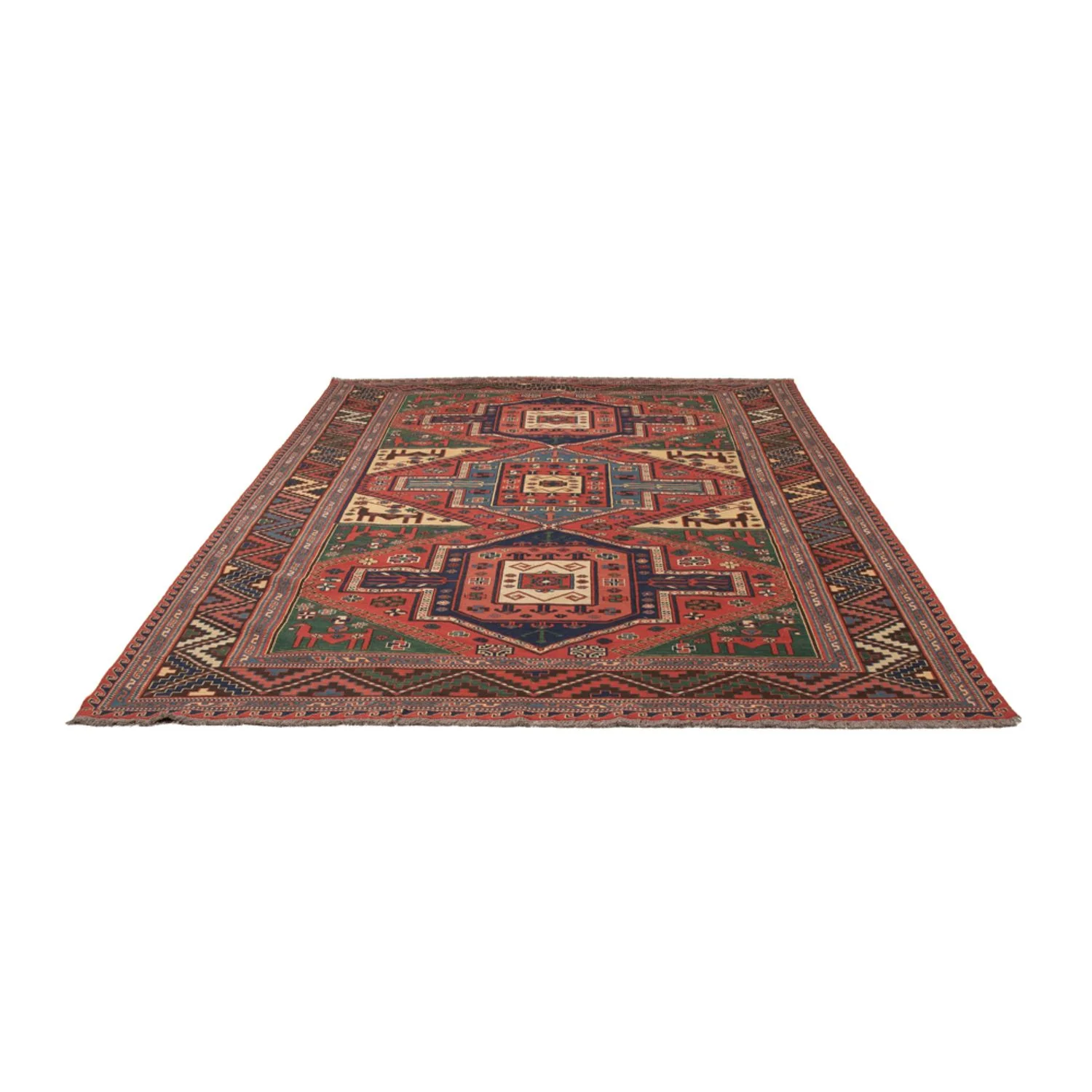 Kelim Afghan Teppich 276x205cm - Image 5